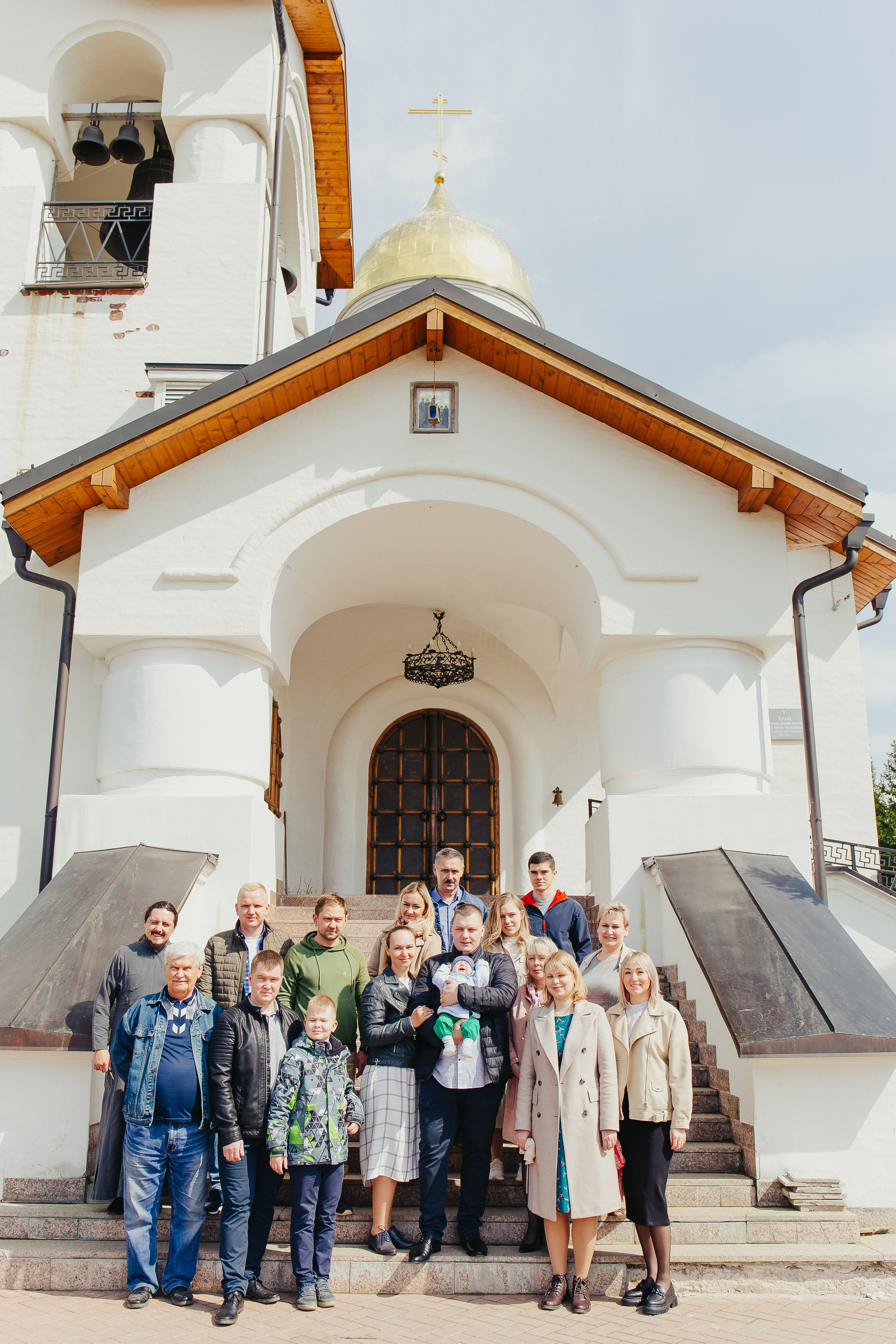 Крещение Михаила. Церковь Явления Пресвятой Богородицы. Фотограф новорожденных и детский в Сергиевом Посаде Кругликова Юлия