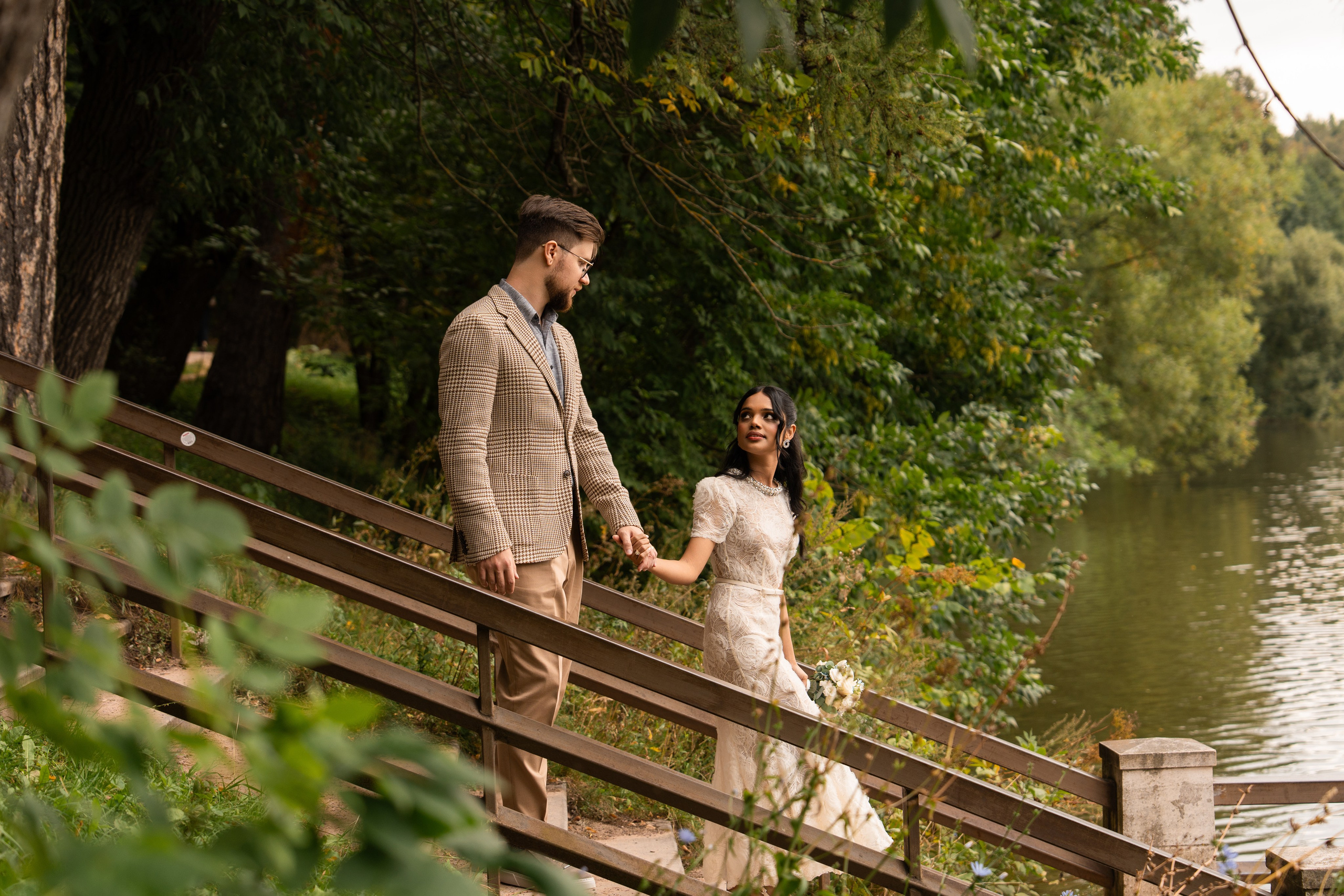 Максим и Харша, Царицыно. Свадебный фотограф в Москве Анна Полушина