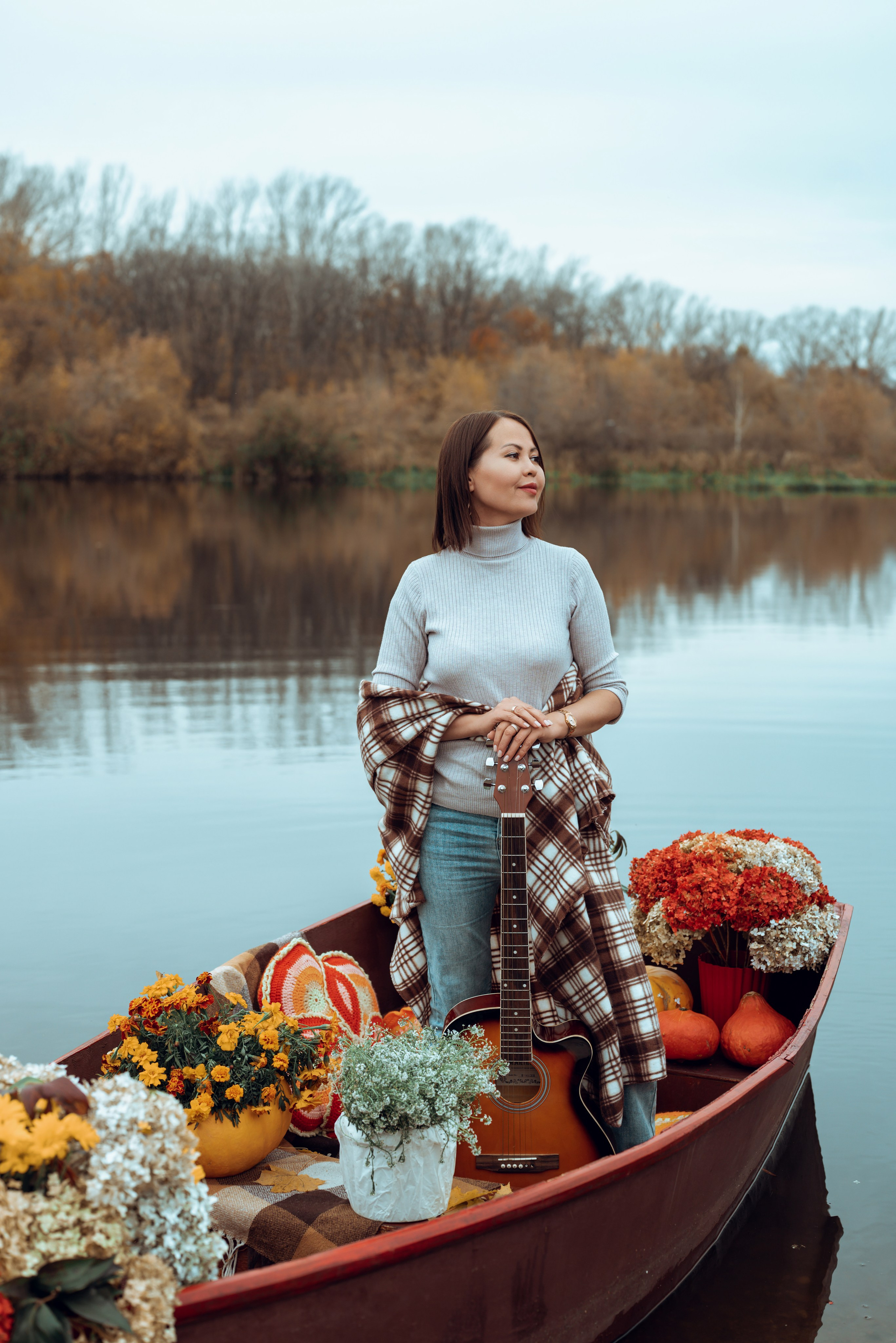 Фотопроект с осенней лодкой. Фотограф в городе Салават