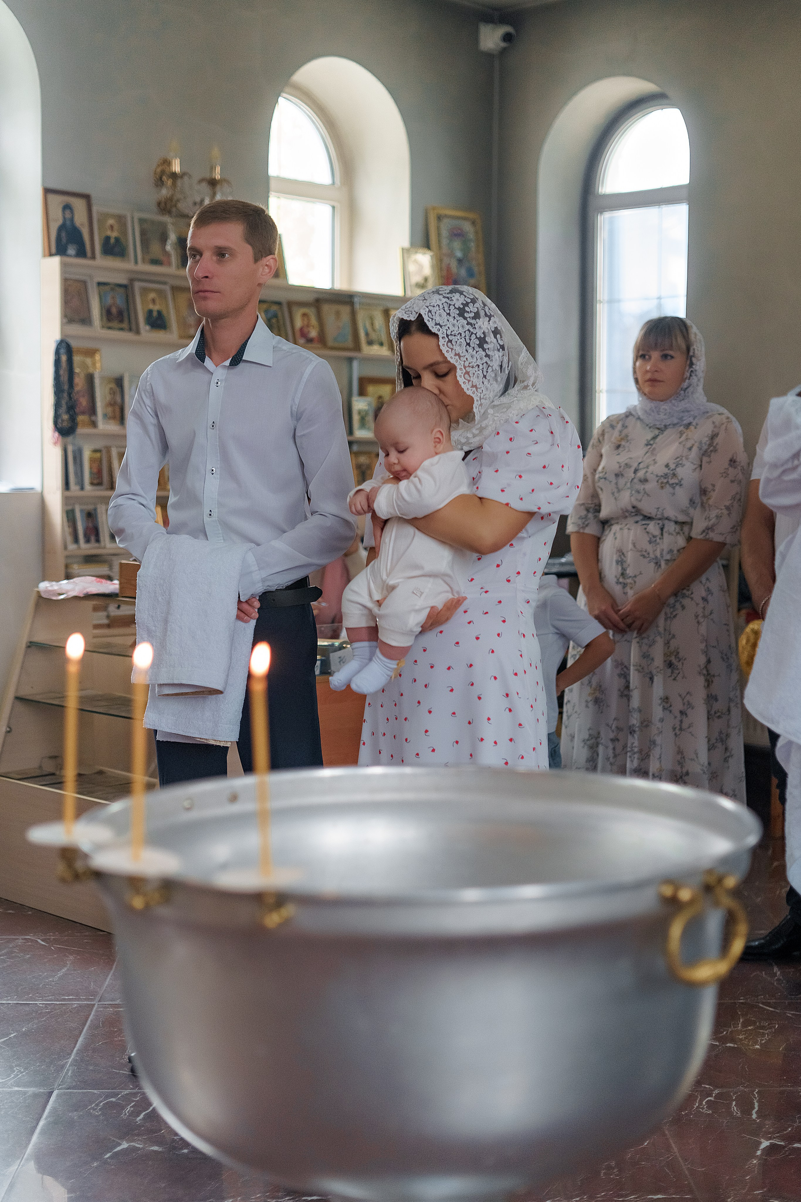 Крещение Романа, г. Кропоткин (радиострой). Семейный и детский фотограф в Гулькевичи, Кропоткине