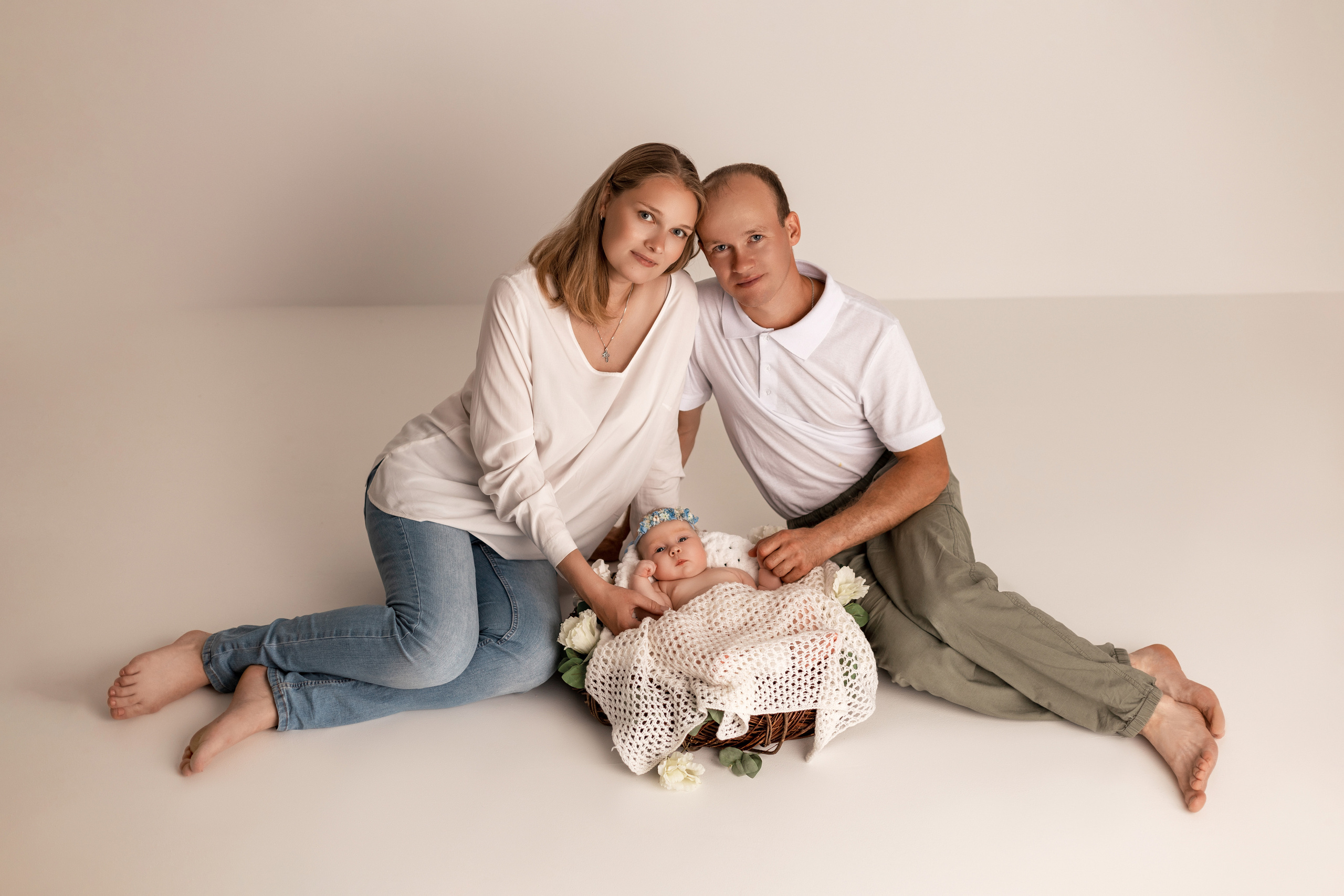 Ольга, 1,5 месяца. Фотограф новорожденных в Нижнем Новгороде Надежда Кадылкина