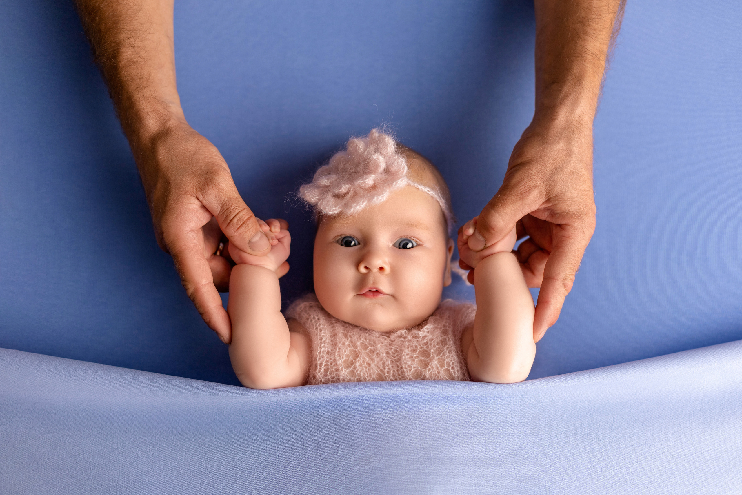 Ольга, 1,5 месяца. Фотограф новорожденных в Нижнем Новгороде Надежда Кадылкина