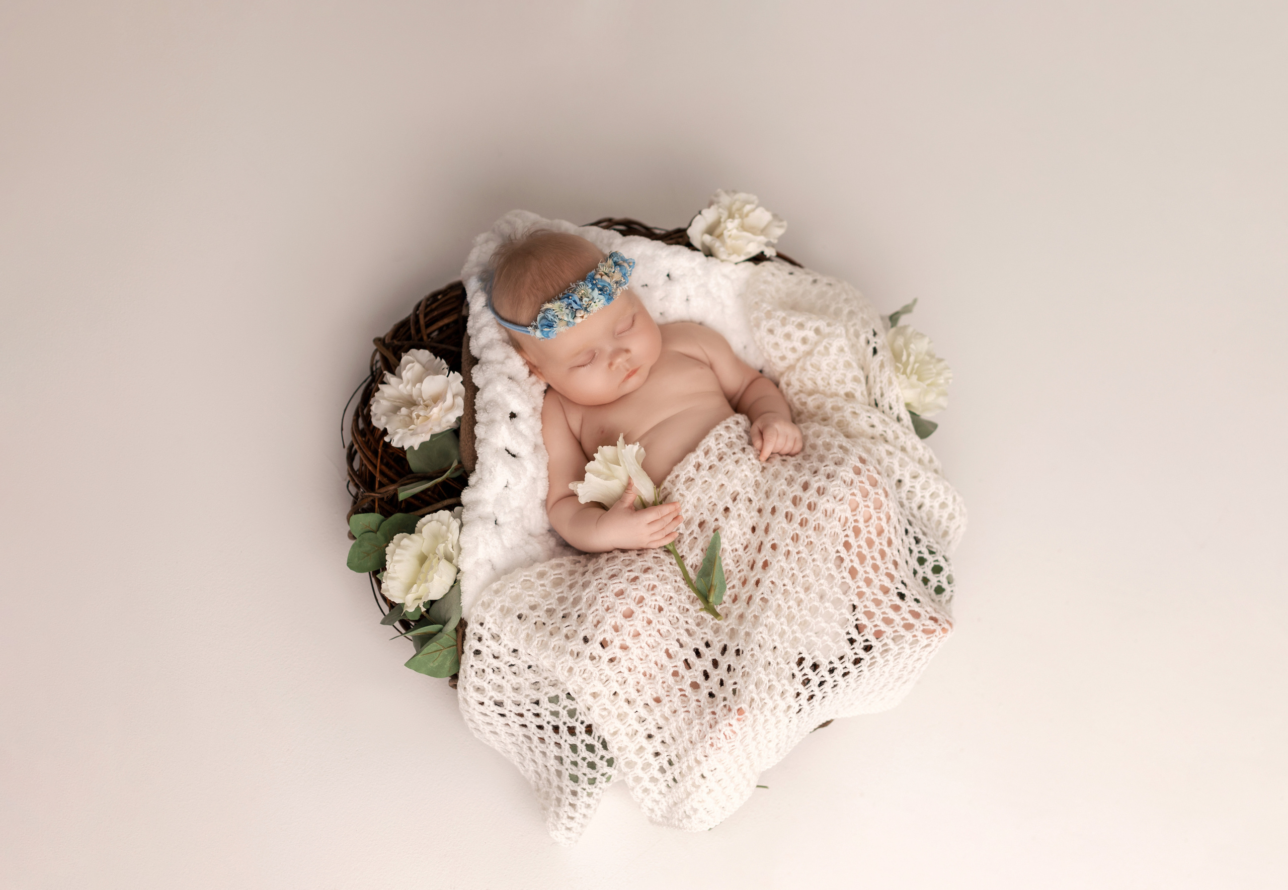 Ольга, 1,5 месяца. Фотограф новорожденных в Нижнем Новгороде Надежда Кадылкина