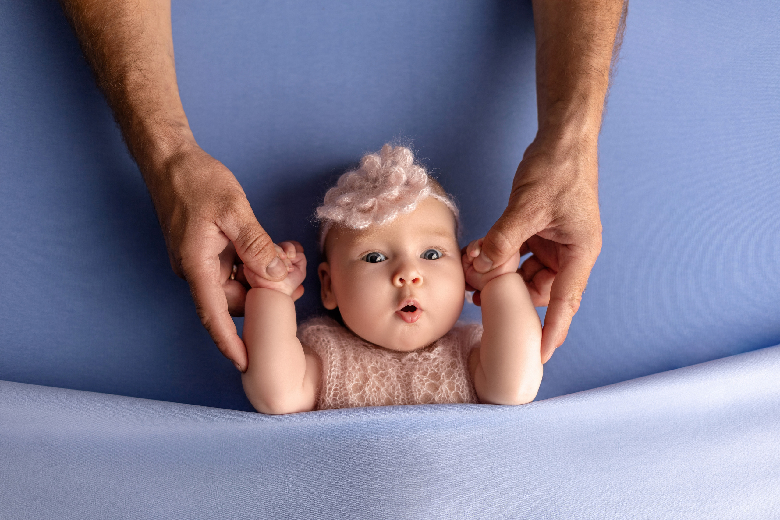 Ольга, 1,5 месяца. Фотограф новорожденных в Нижнем Новгороде Надежда Кадылкина