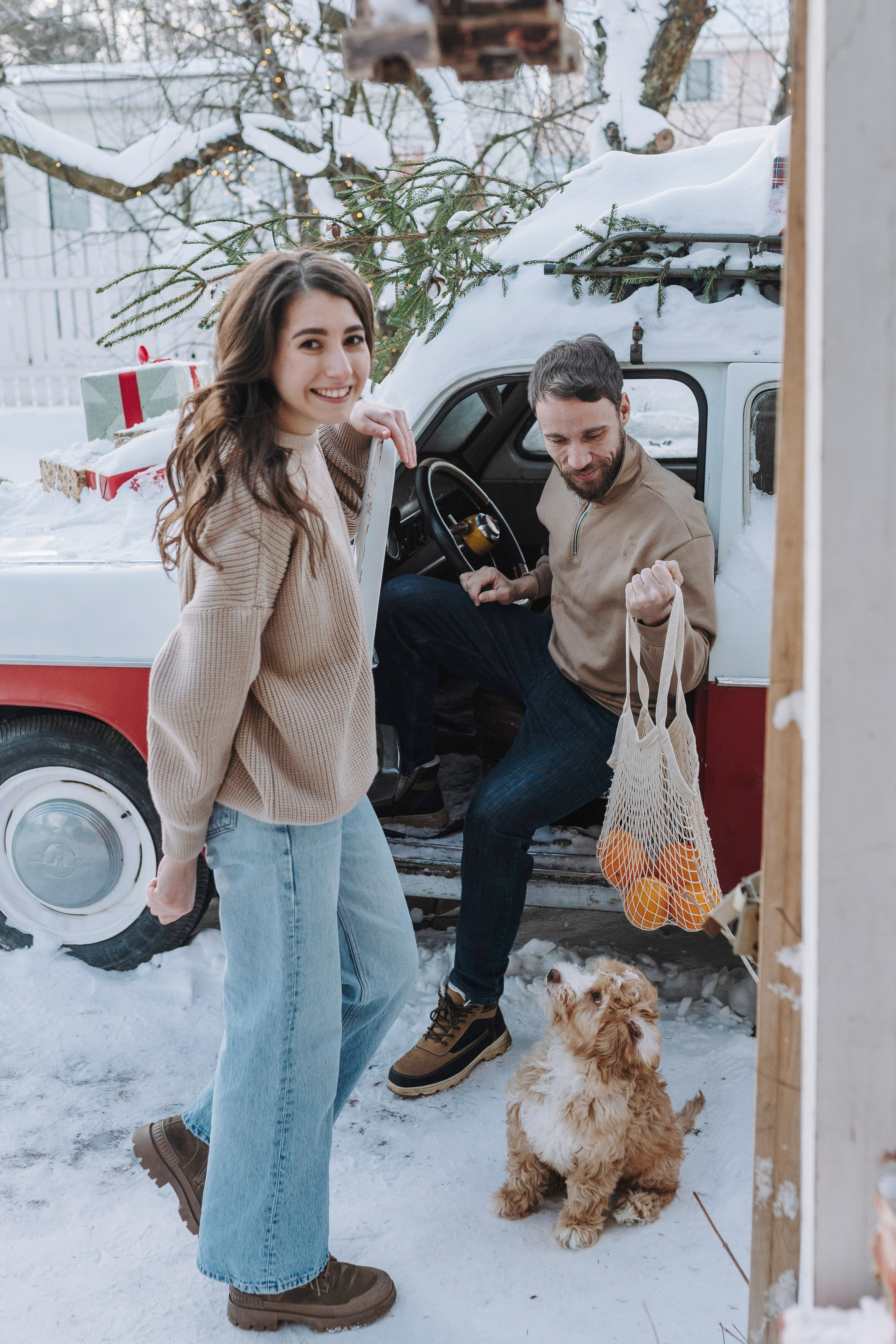 Мёрфи, Таня и Антон. Фотограф анималист в Спб недорого Олеся Майорова