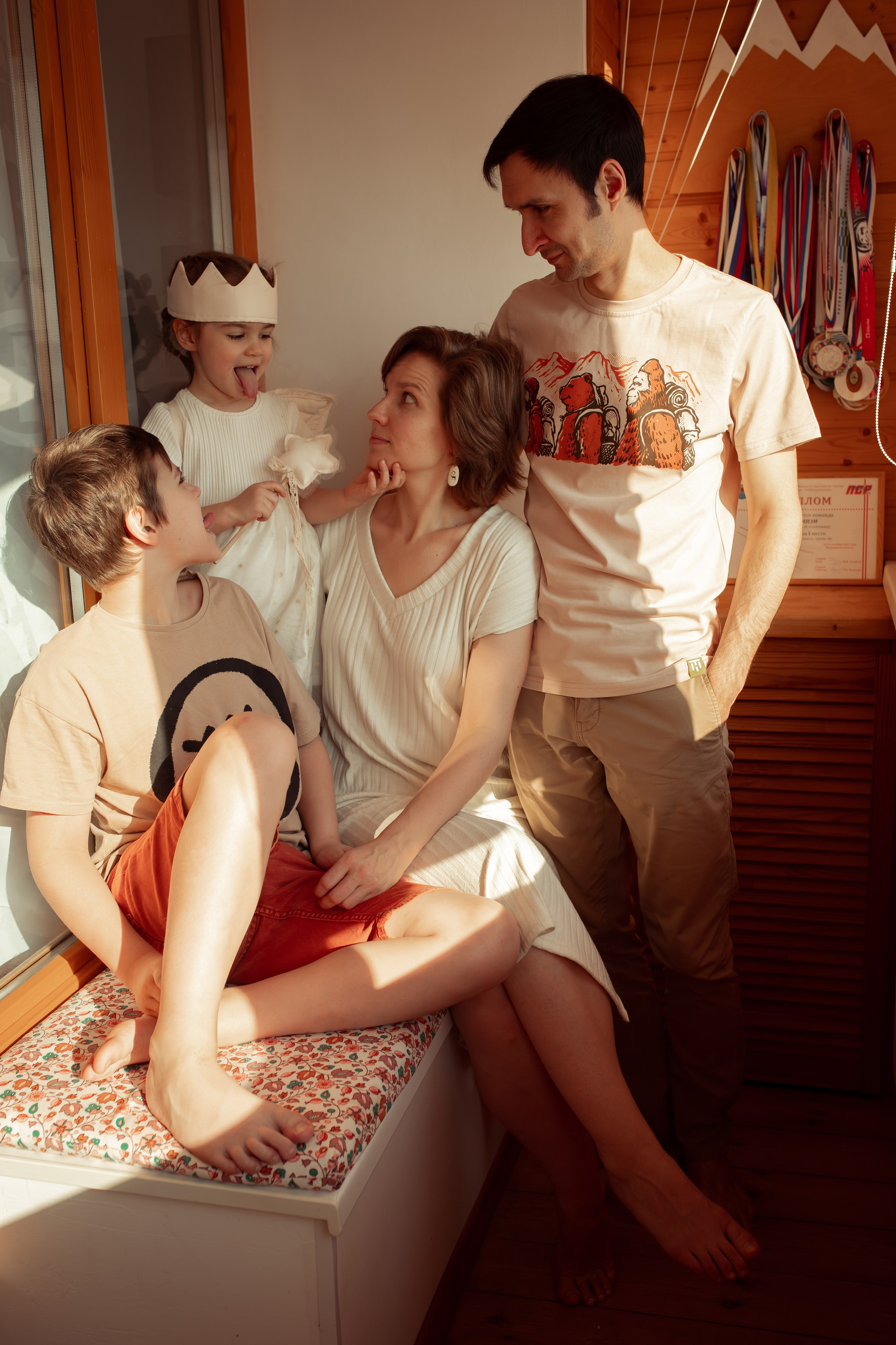 Александра, Максим, Евгений и Ксюша. Семейный и детский фотограф в Москве Дорогова Екатерина