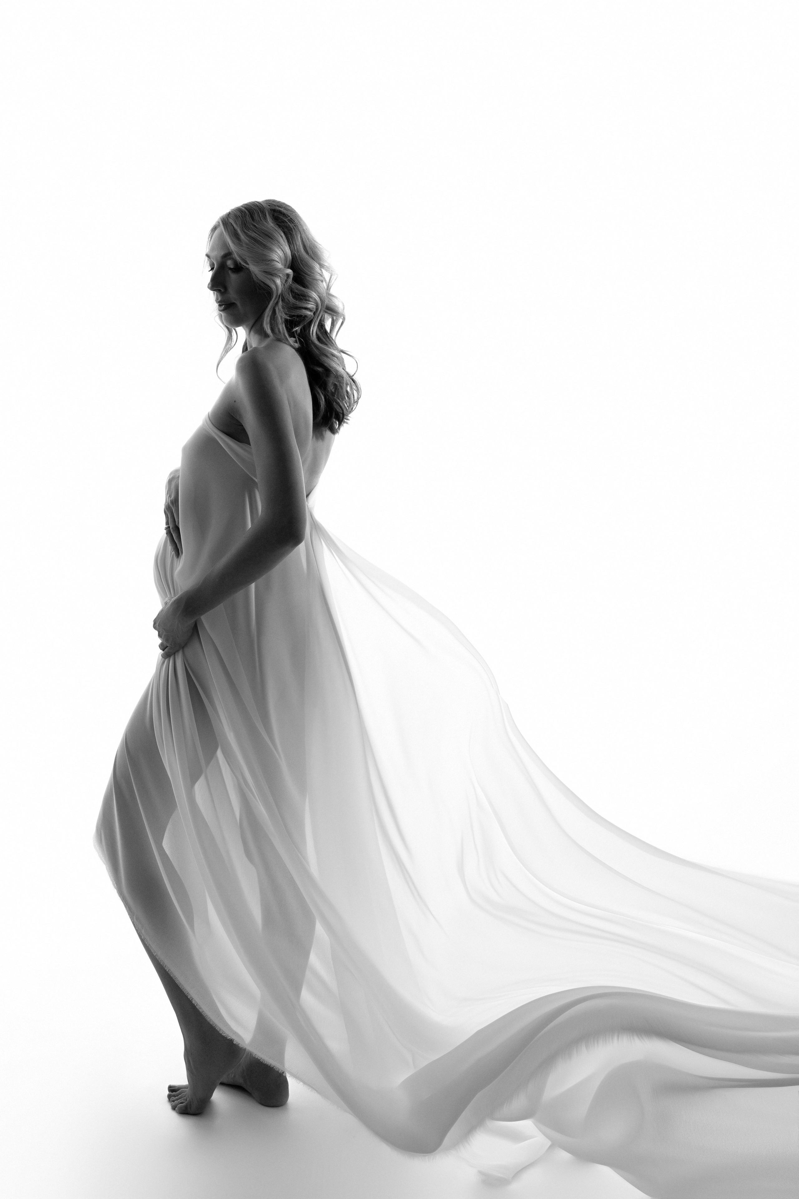 Ткани. Фотограф беременности в Омске Татьяна Медведева