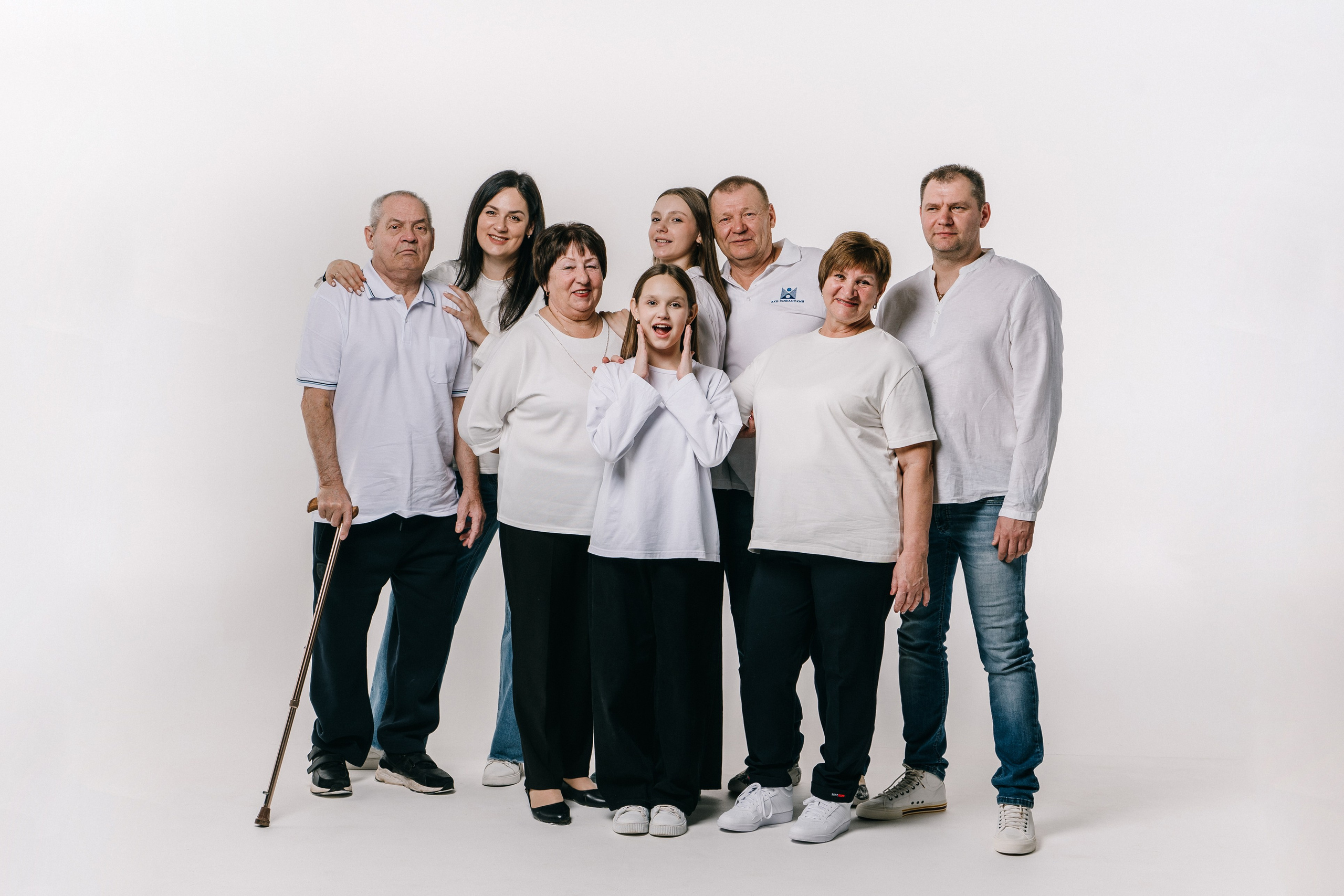 Студийная семейная фотосессия. Фотограф Сергей Логинов