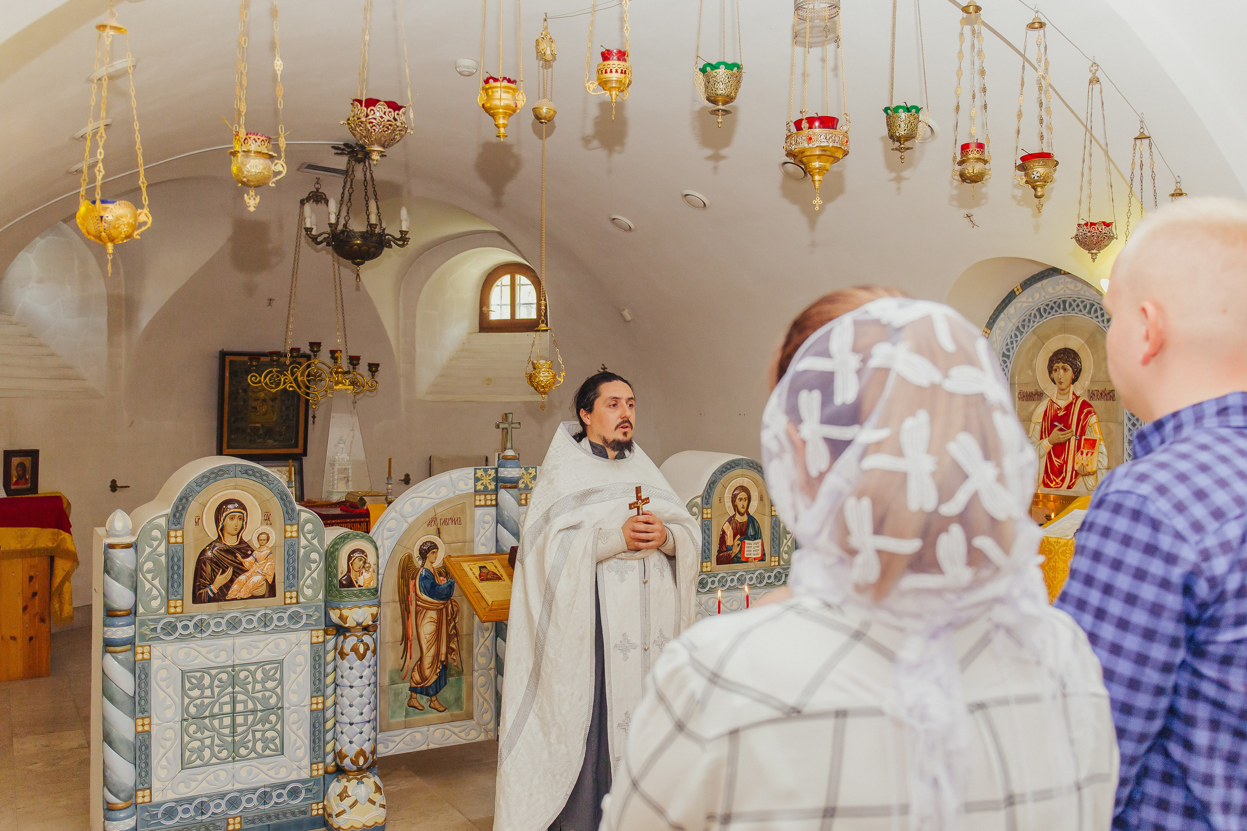 Крещение Михаила. Церковь Явления Пресвятой Богородицы. Фотограф новорожденных и детский в Сергиевом Посаде Кругликова Юлия