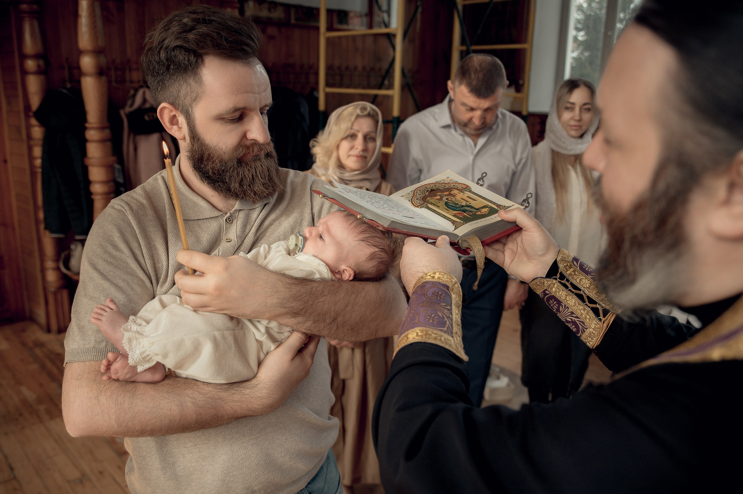 Таинство Крещения Александра. Храм Николая Чудотворца г. Краснослободск. Церковный, семейный и репортажный фотограф Волгоград, Волжский