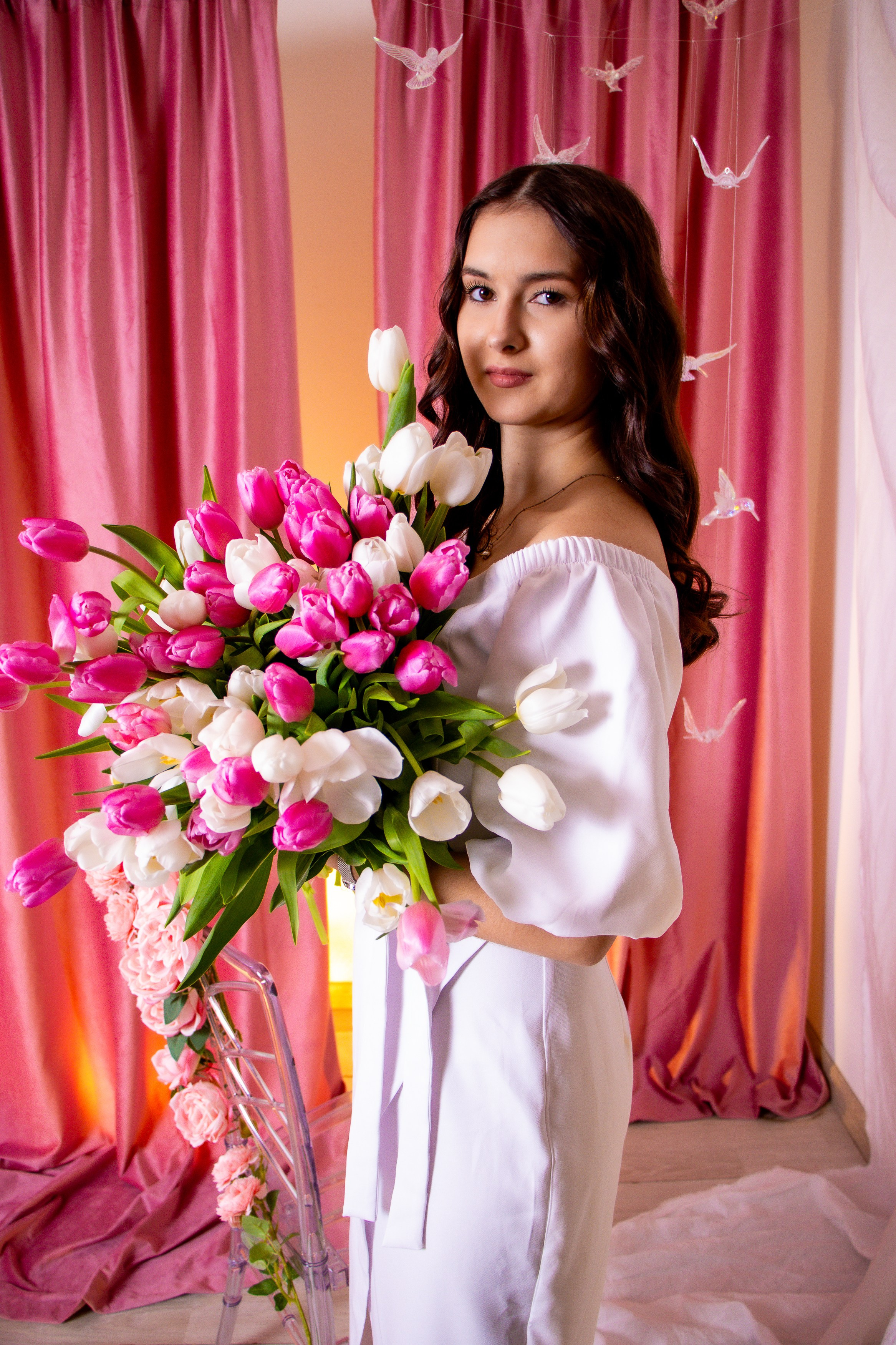Кристина с тюльпанами. Фотограф Татьяна Матрос