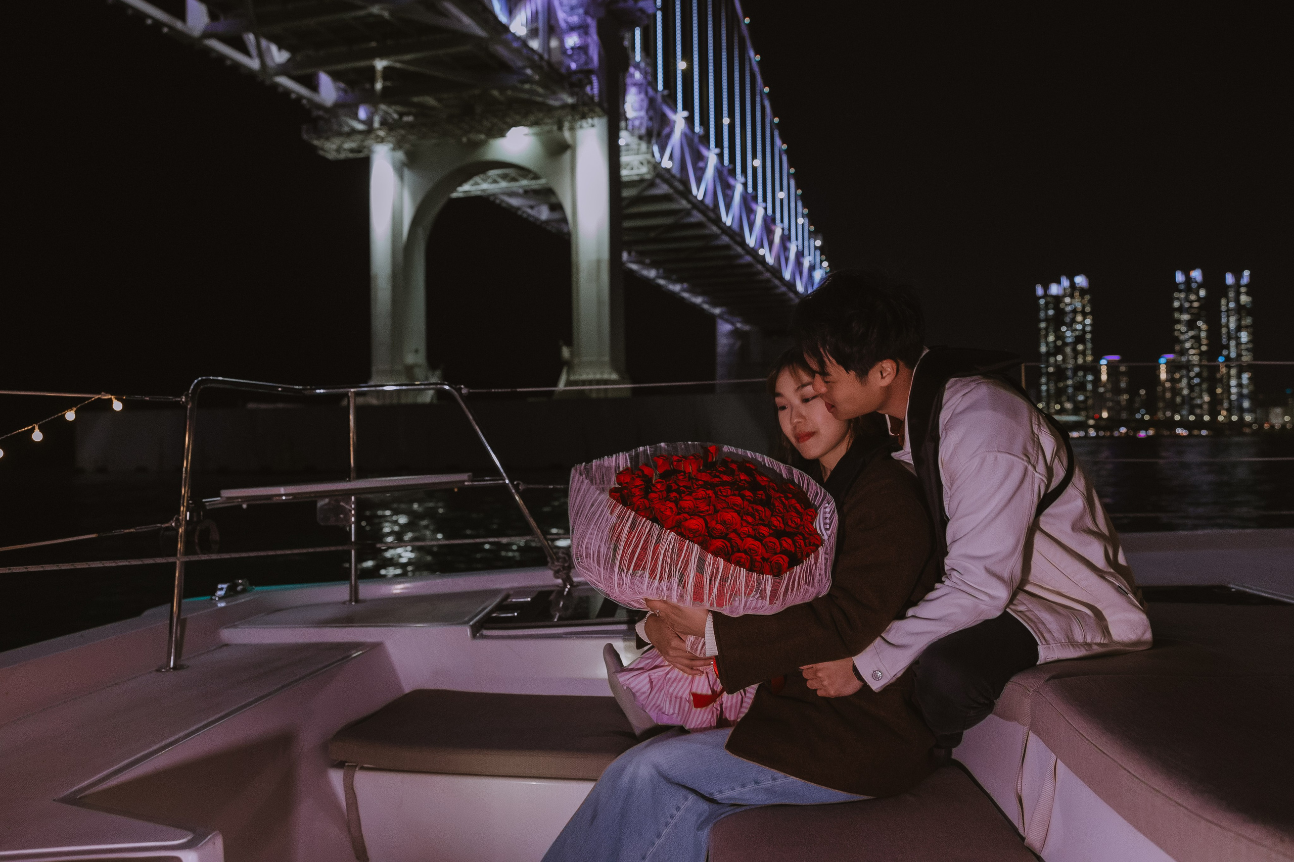 Предложение руки и сердца на яхте в Пусане 