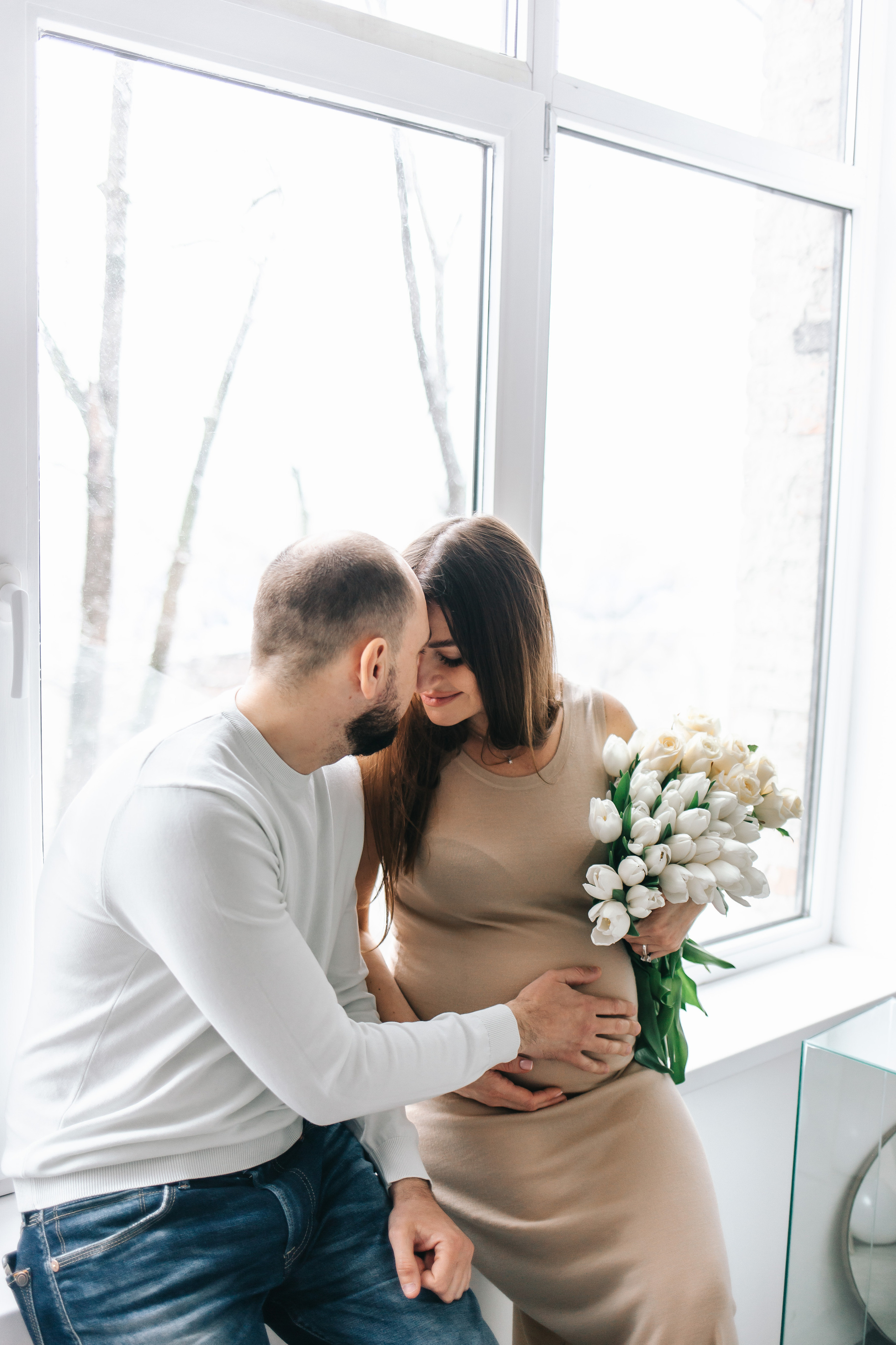 Фотоссесия беременности + гендер пати в студии. Свадебный и семейный фотограф в Краснодар, Россия