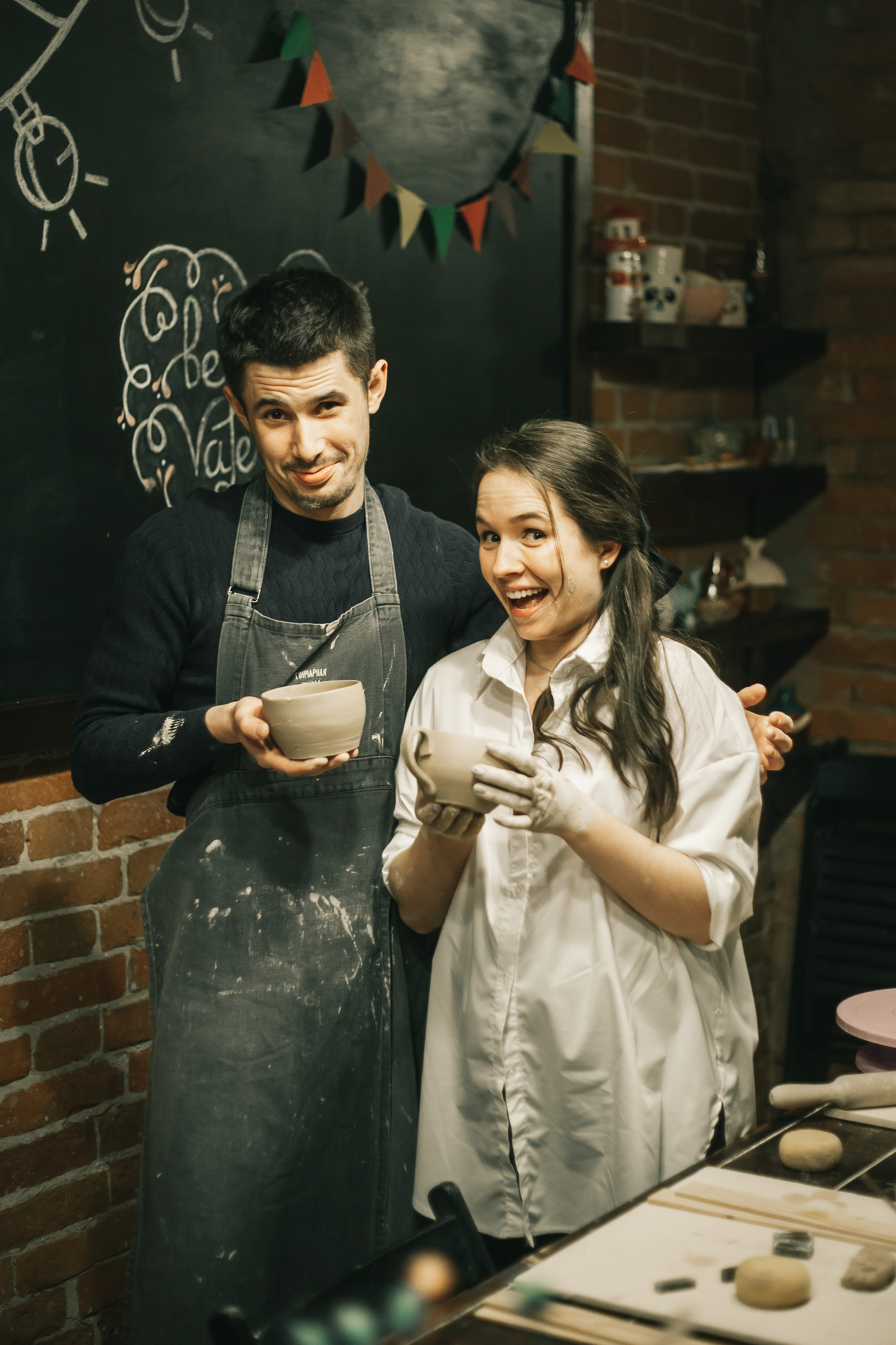 Съемка «В ожиании чуда» в гончарной мастерской. Свадебный и семейный фотограф в Краснодар, Россия