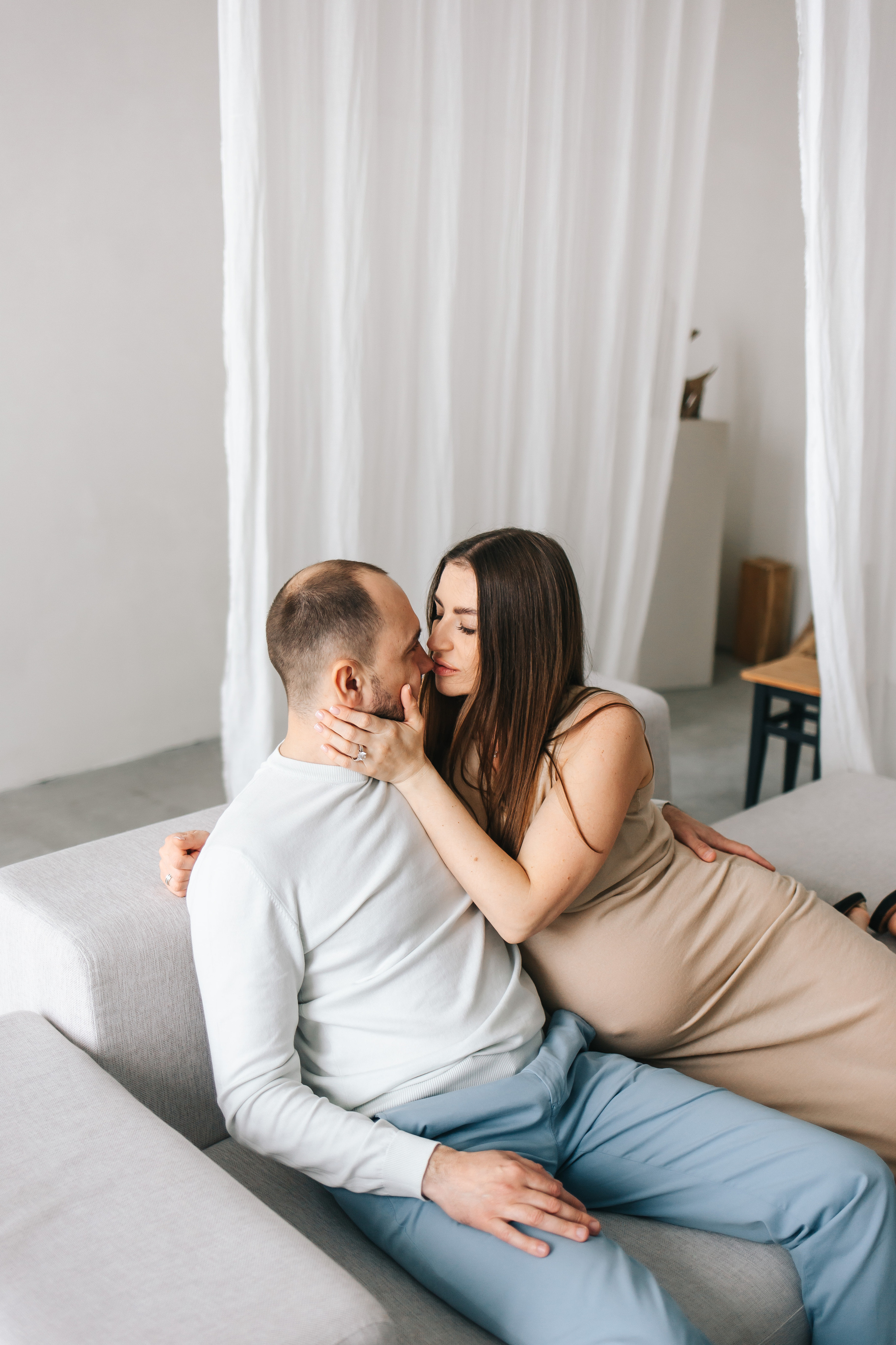 Фотоссесия беременности + гендер пати в студии. Свадебный и семейный фотограф в Краснодар, Россия