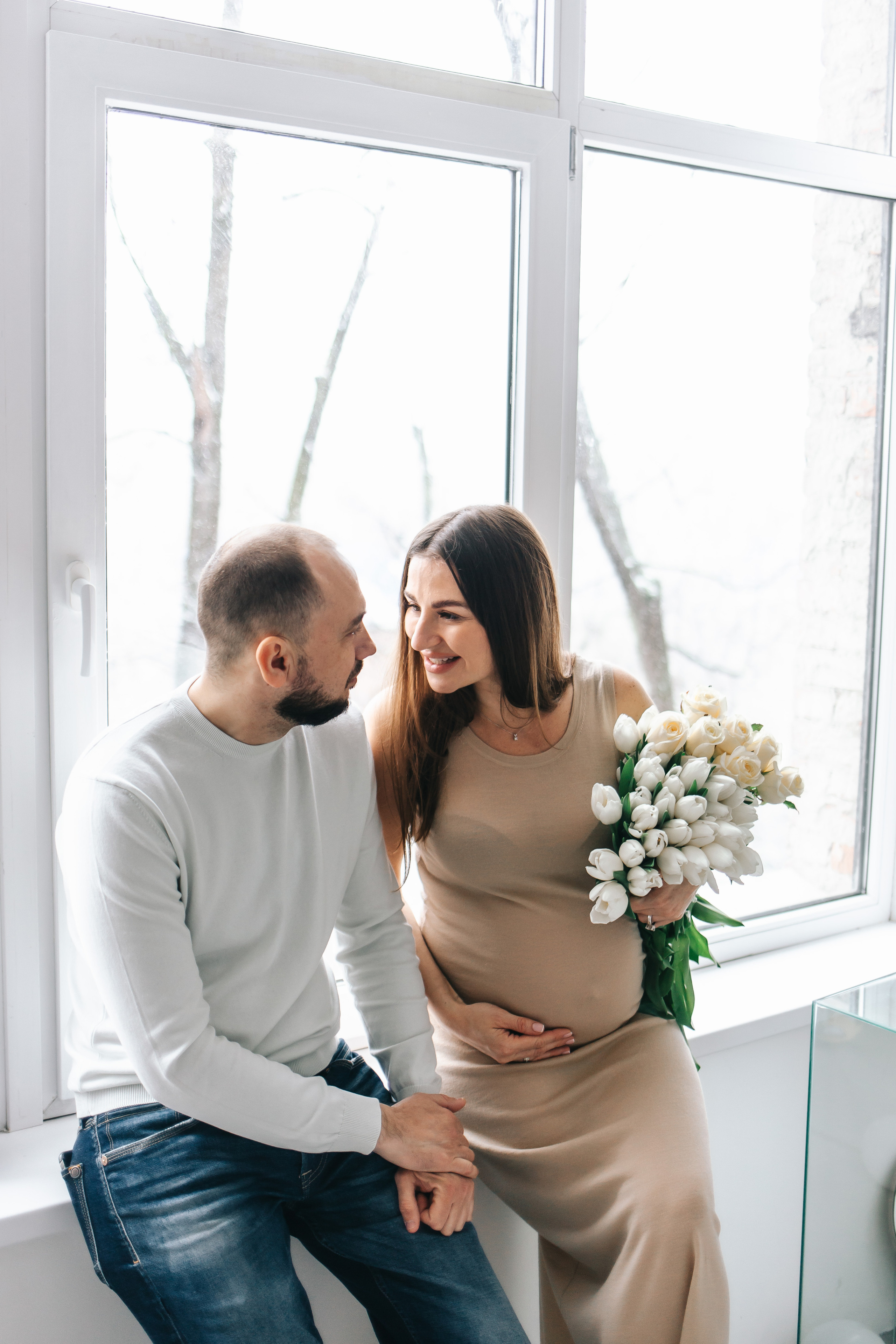 Фотоссесия беременности + гендер пати в студии. Свадебный и семейный фотограф в Краснодар, Россия