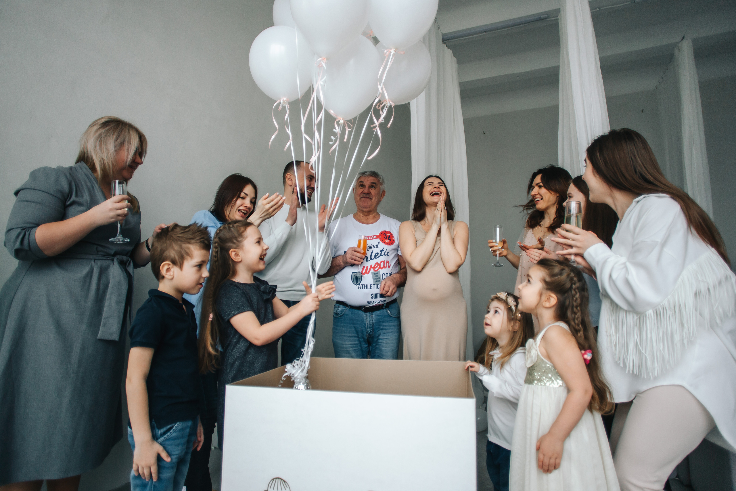 Фотоссесия беременности + гендер пати в студии. Свадебный и семейный фотограф в Краснодар, Россия