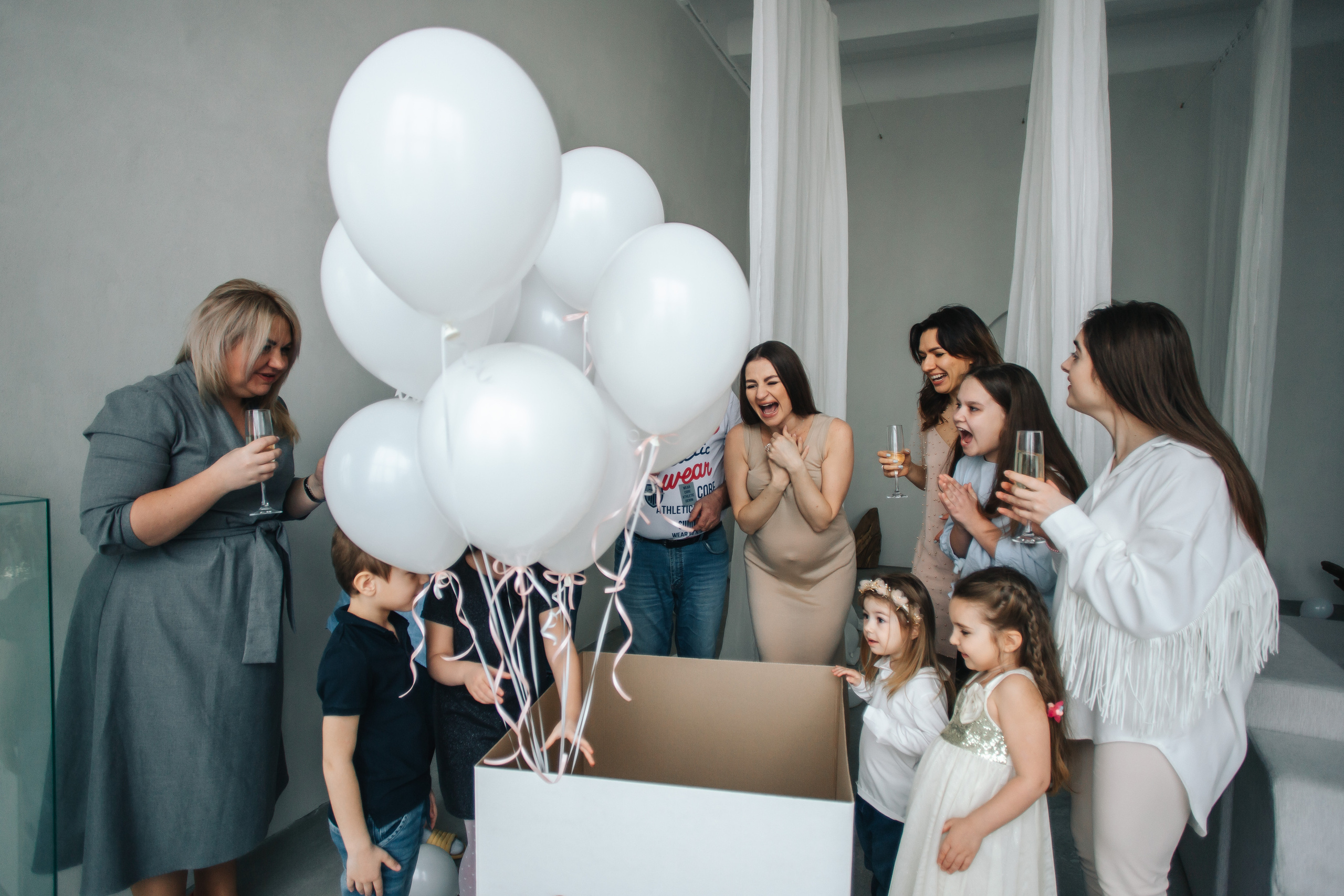 Фотоссесия беременности + гендер пати в студии. Свадебный и семейный фотограф в Краснодар, Россия