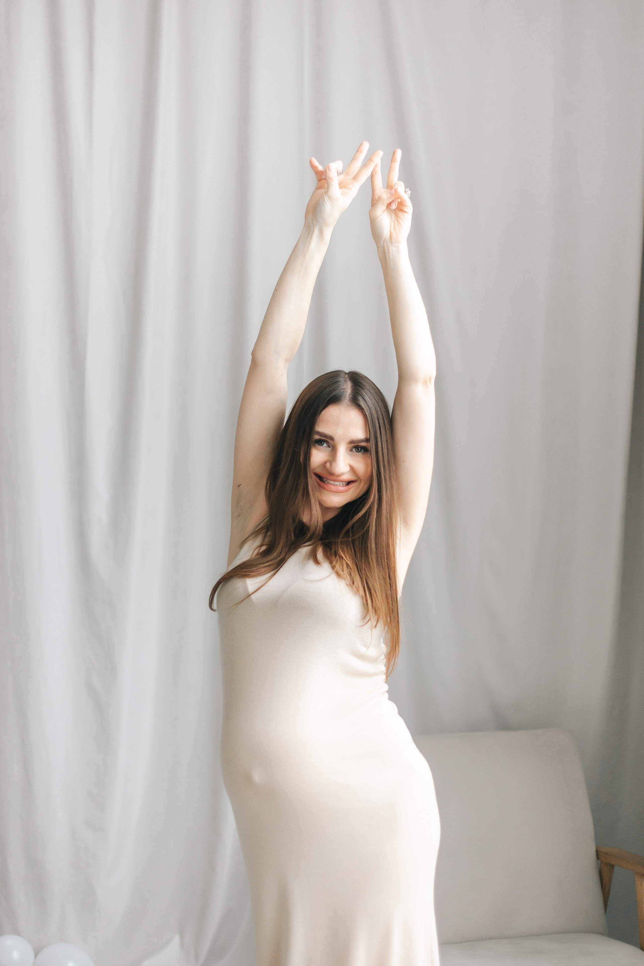 Фотоссесия беременности + гендер пати в студии. Свадебный и семейный фотограф в Краснодар, Россия