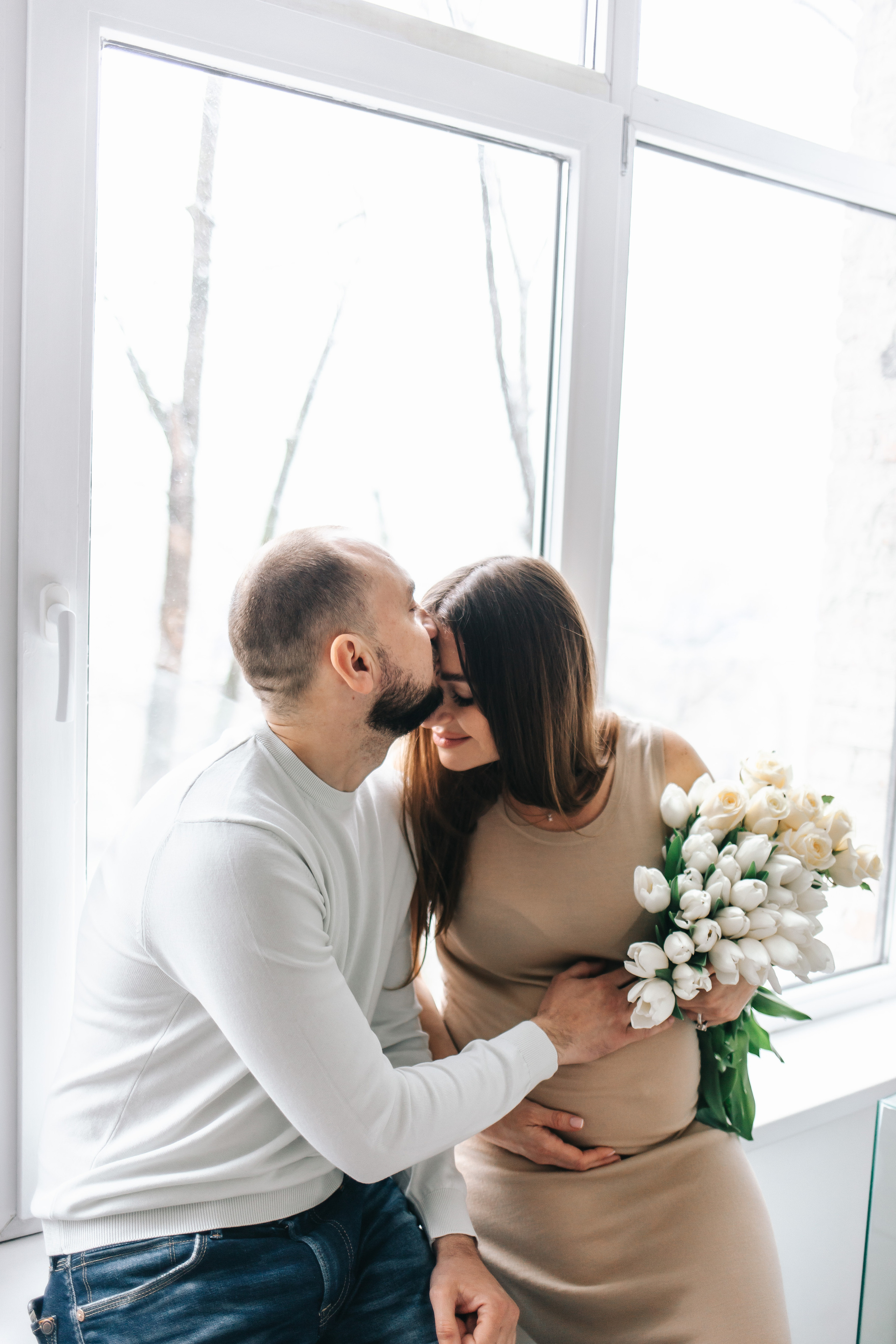 Фотоссесия беременности + гендер пати в студии. Свадебный и семейный фотограф в Краснодар, Россия