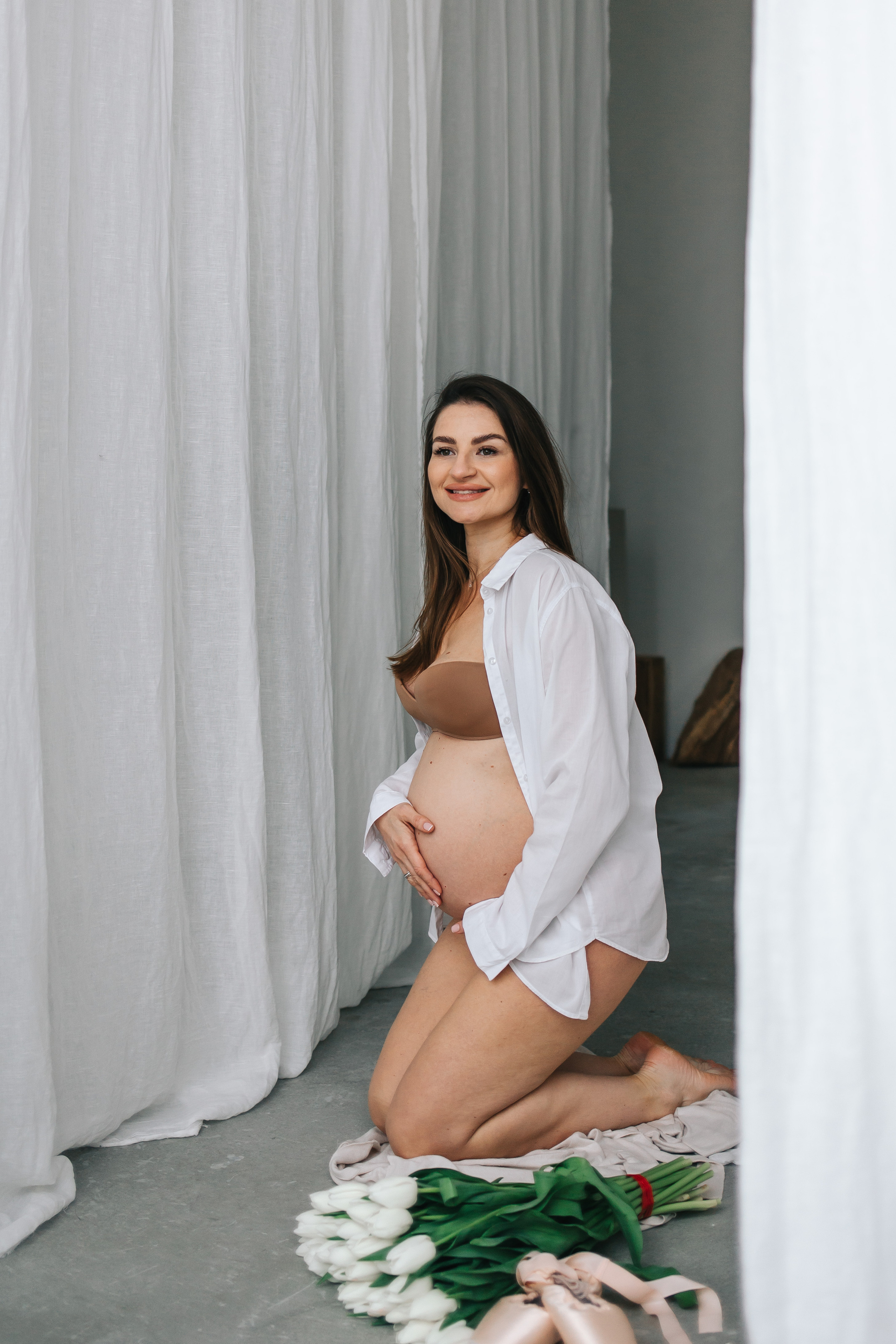 Фотоссесия беременности + гендер пати в студии. Свадебный и семейный фотограф в Краснодар, Россия