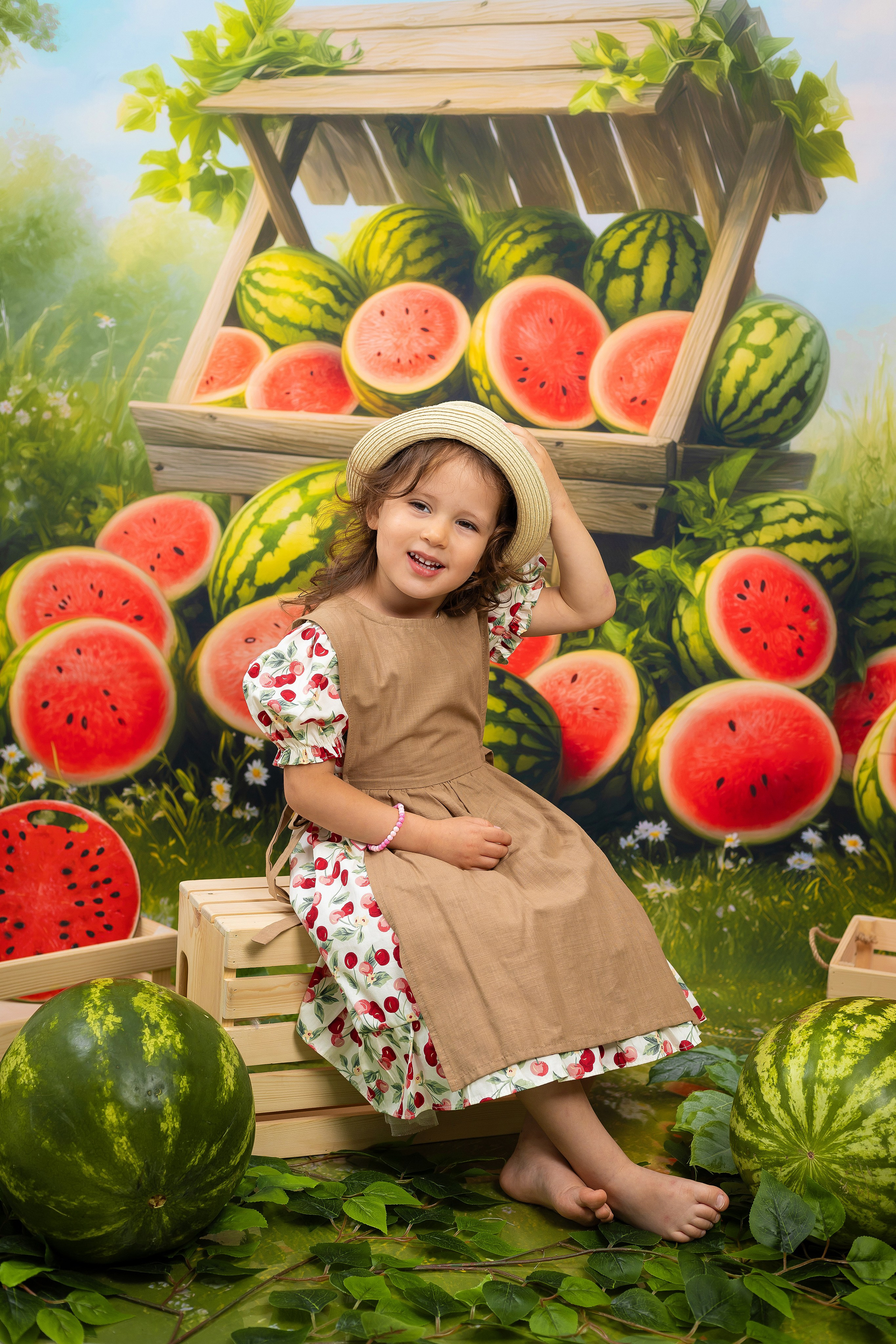 Фотосессия с арбузами. Выпускные альбомы. Фотостудия «Олеся»