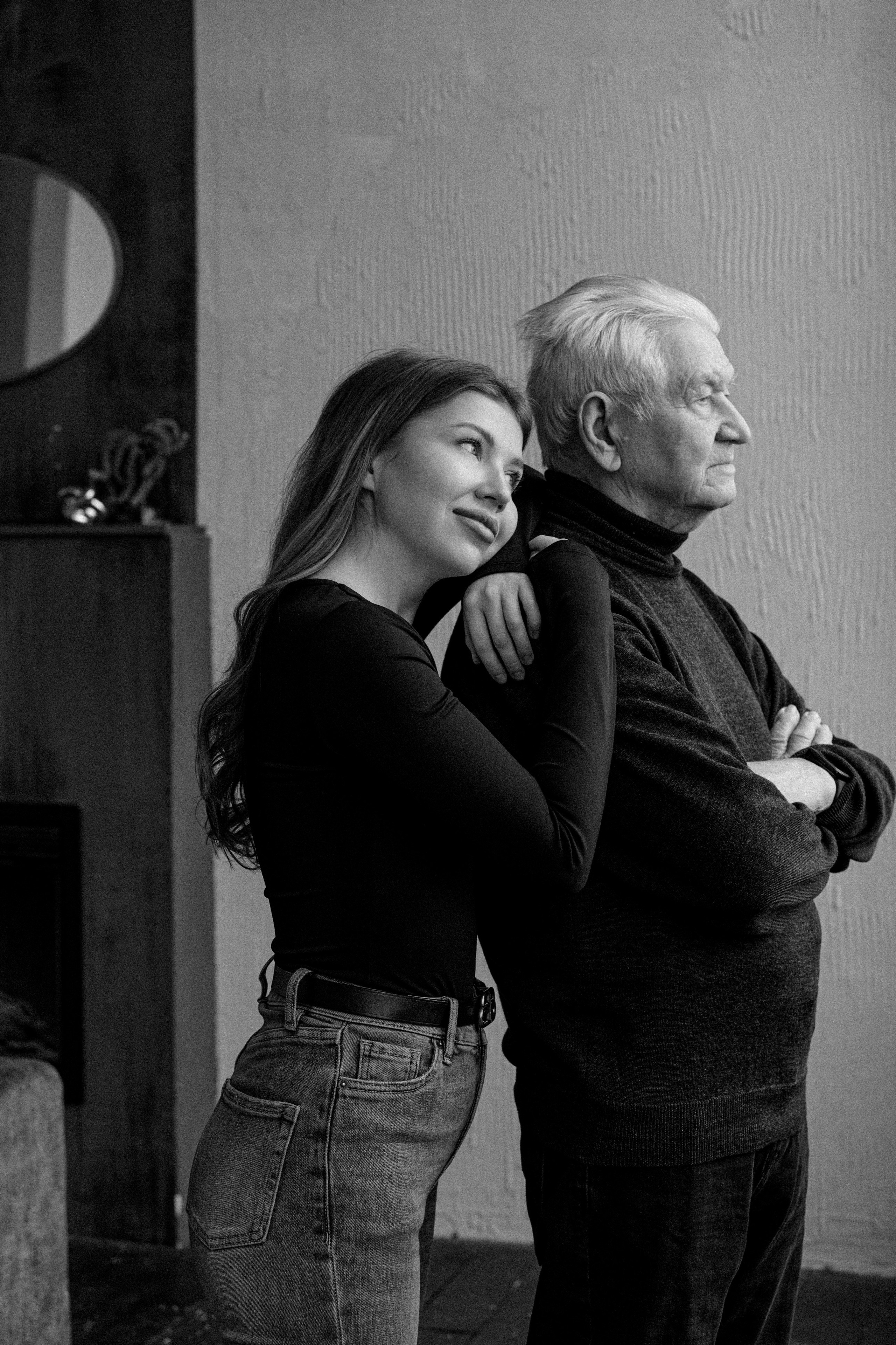 Анастасия и дедушка. Свадебный и семейный фотограф в Калининграде Анастасия Гриценко