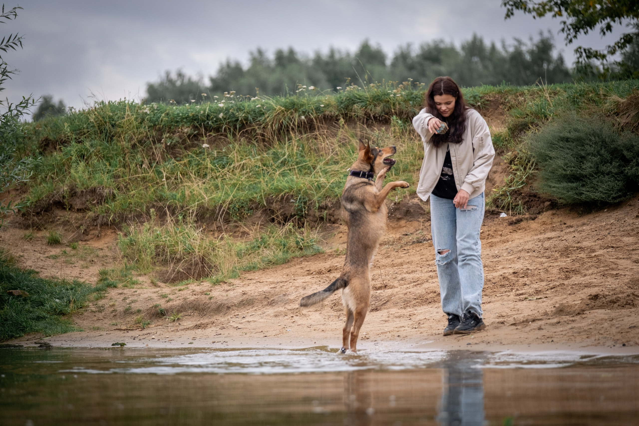 Надя и Луна. Зоофотограф, фотограф животных в Москве и области Дина Дамоцева