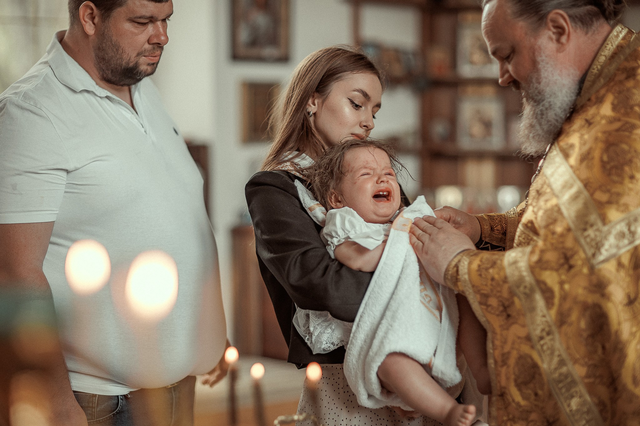 Таинство Крещения Полины. 15.04.2024. Детский семейный фотограф в Абинске