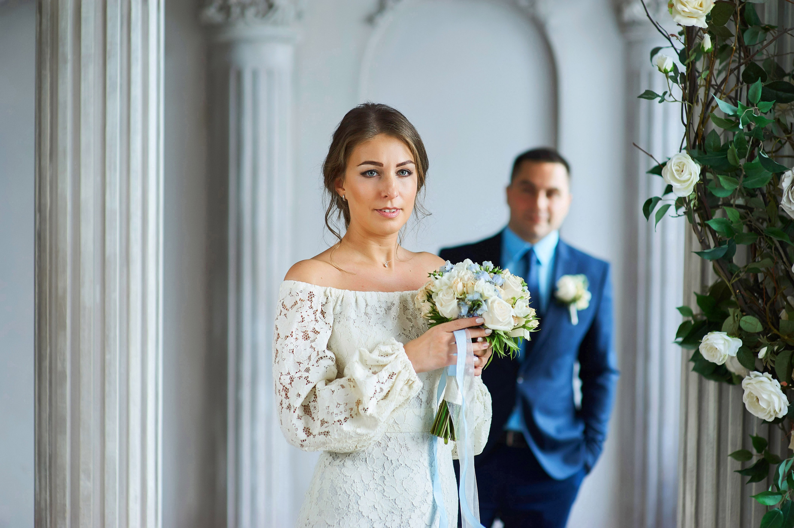 Свадебная фотосессия в студии. Портретный, семейный и свадебный фотограф в Санкт-Петербурге и в Пушкине Ширяев Денис