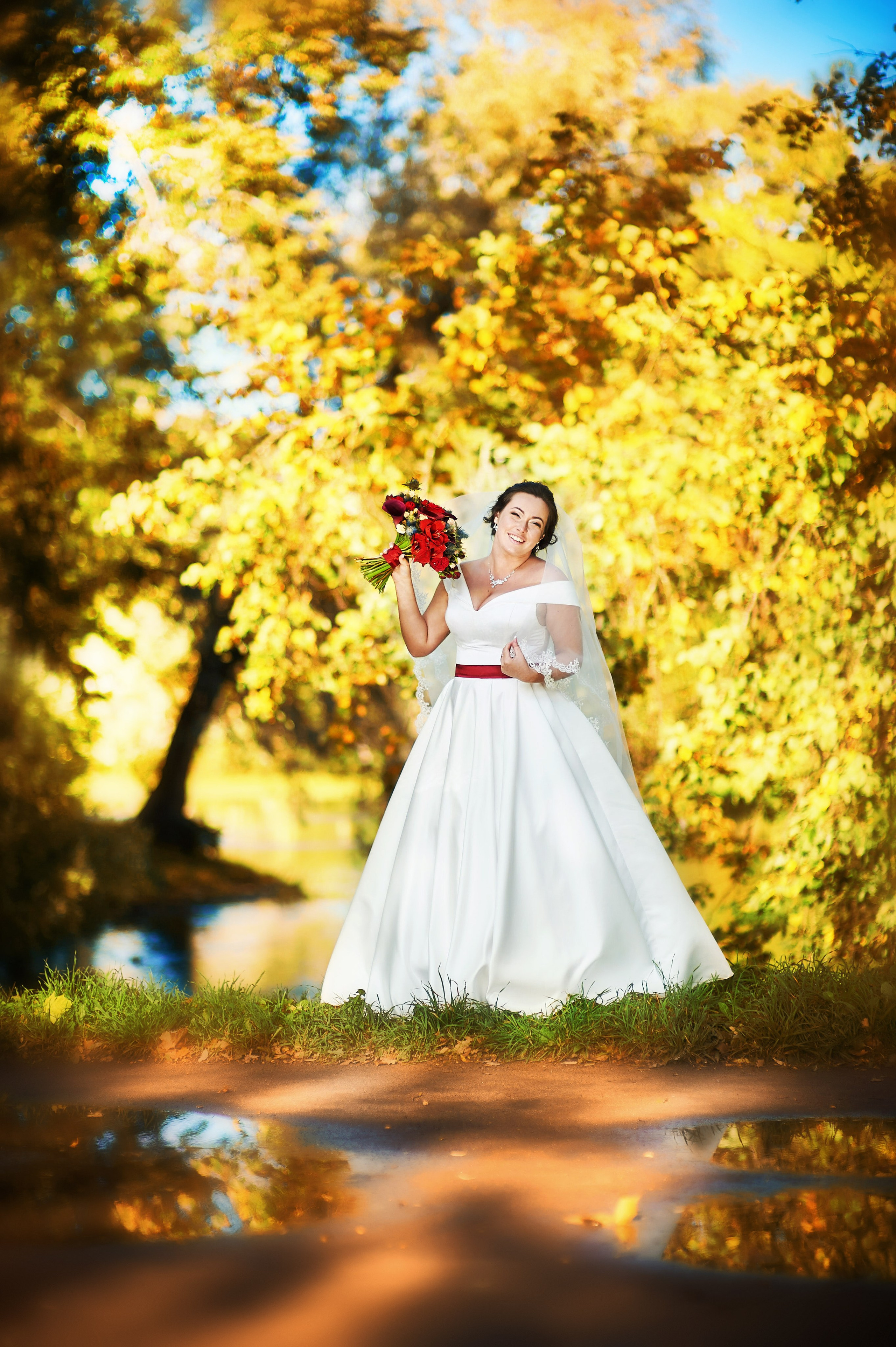 Ангелина и Сергей (фотосессия в осеннем Пушкине). Портретный, семейный и свадебный фотограф в Санкт-Петербурге и в Пушкине Ширяев Денис