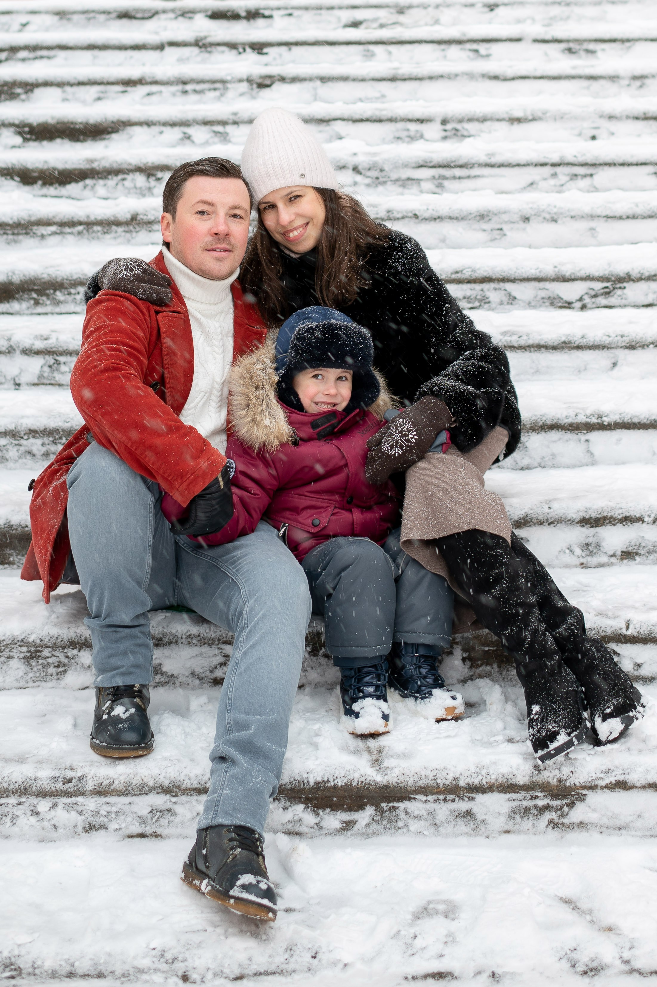 Зимняя прогулка Валерия, Андрей и Егор. Портретный, семейный и свадебный фотограф в Санкт-Петербурге и в Пушкине Ширяев Денис