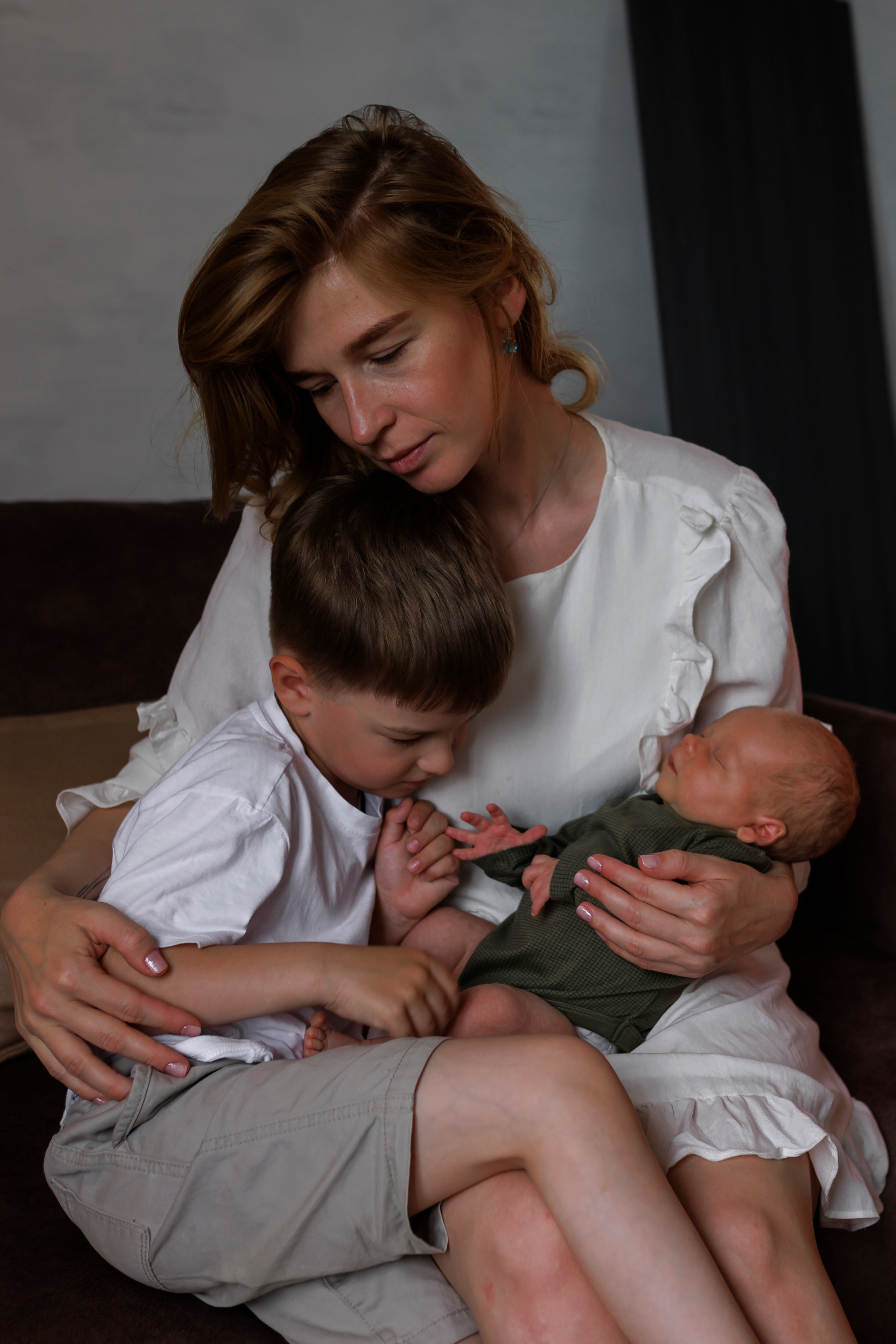 Домашняя фотосессия для Милены и сыновей. Семейный и детский фотограф в Рязани Васюгова Мария