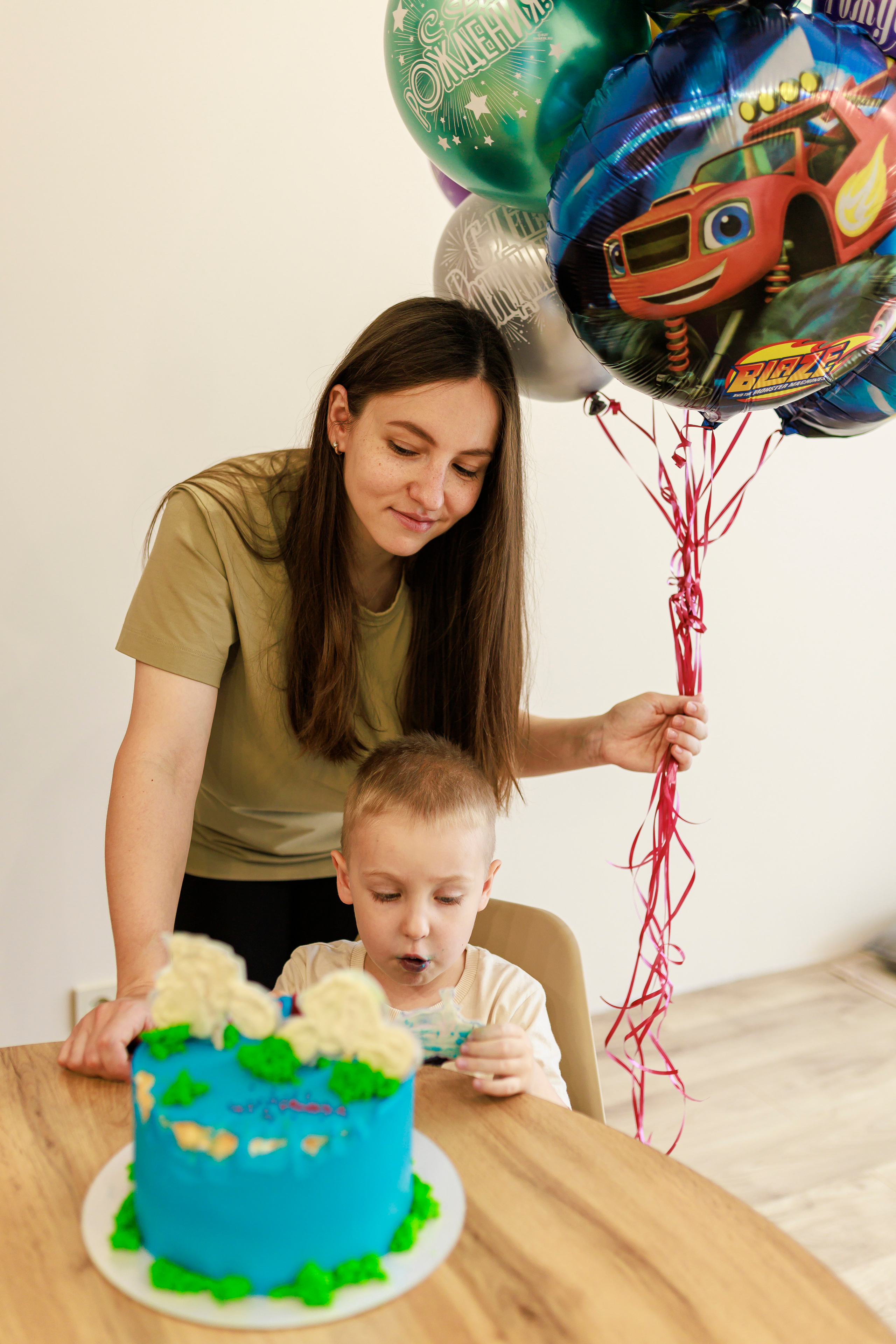 Домашняя съемка дня рождения для Матвея. Семейный и детский фотограф в Рязани Васюгова Мария