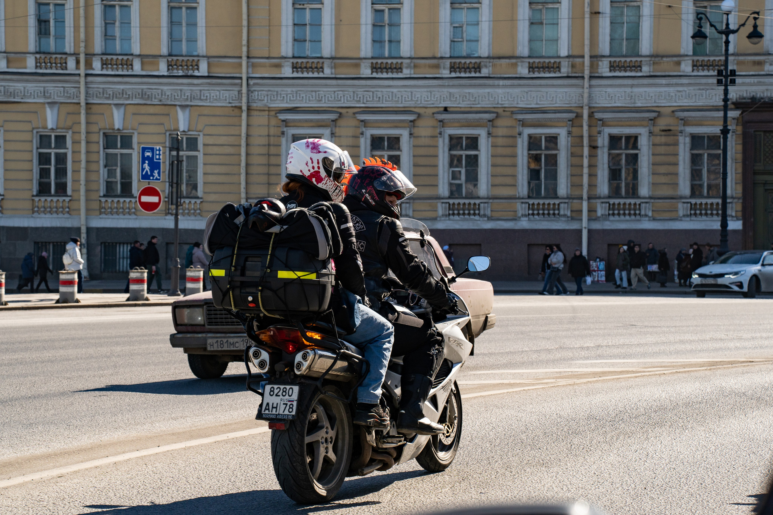 Весенний прохват мотоклуба Normans Riders MC. Концертный и репортажный фотограф в Санкт-Петербурге Слава Пахомов