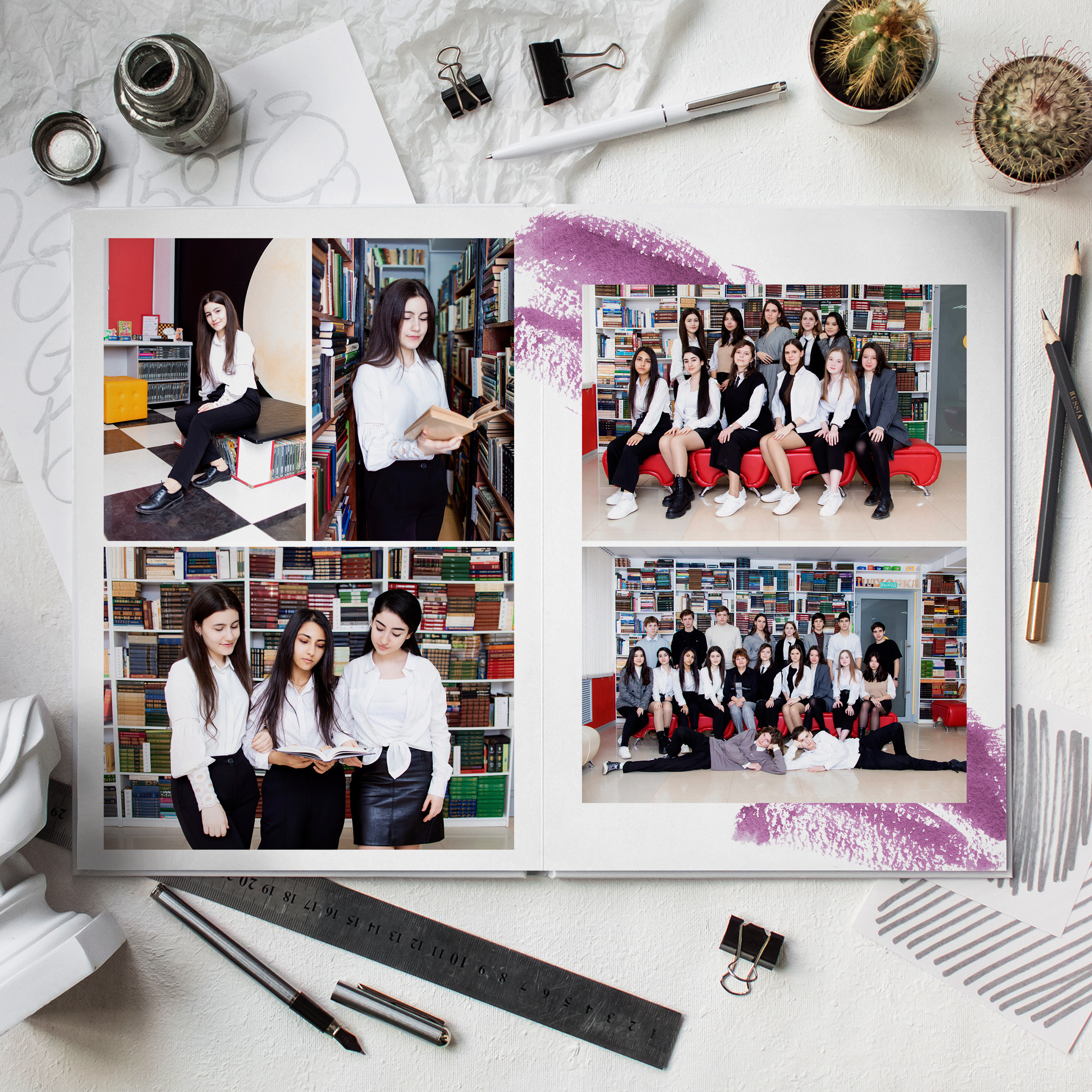 Цветной штрих. Дизайнер fotokniga_ast