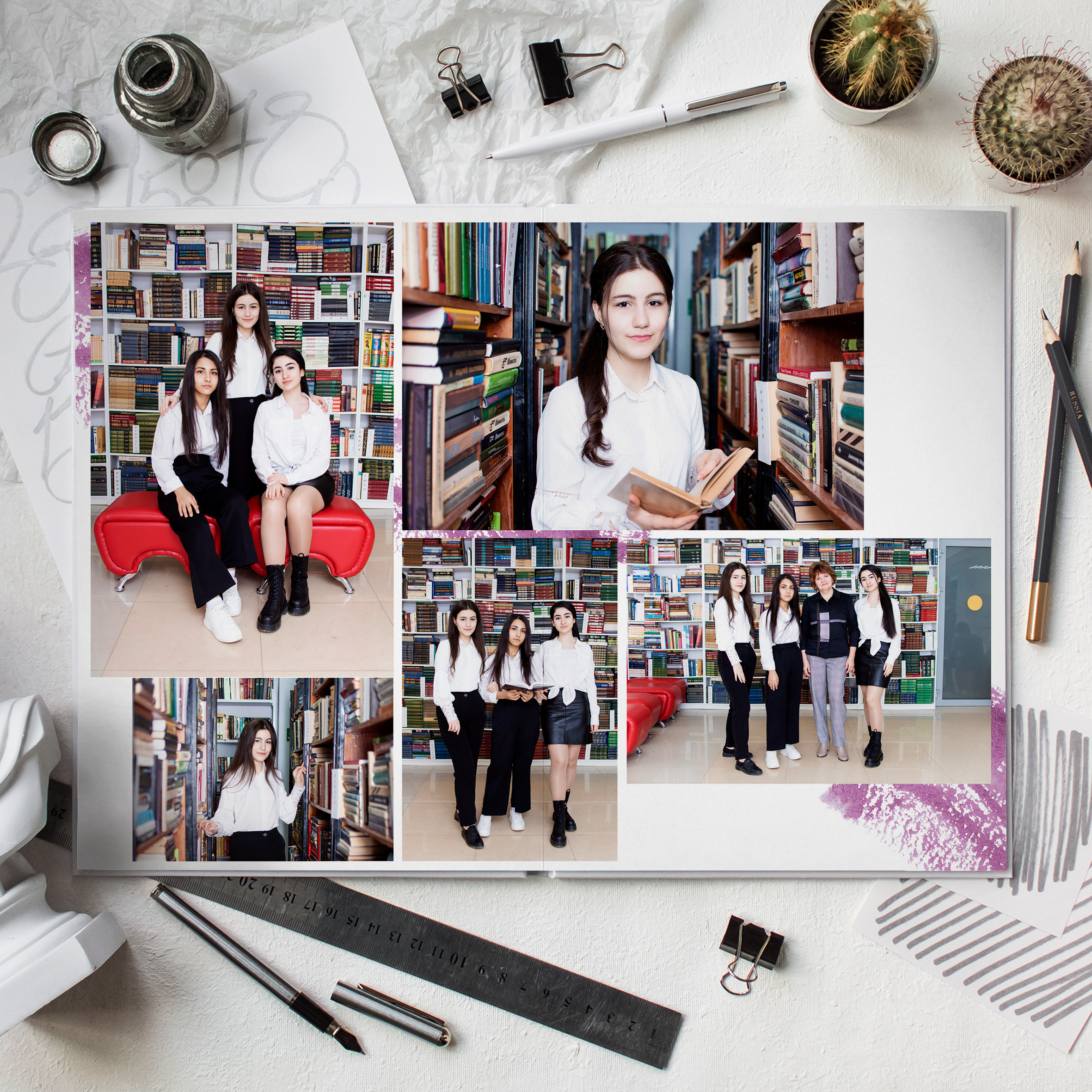 Цветной штрих. Дизайнер fotokniga_ast