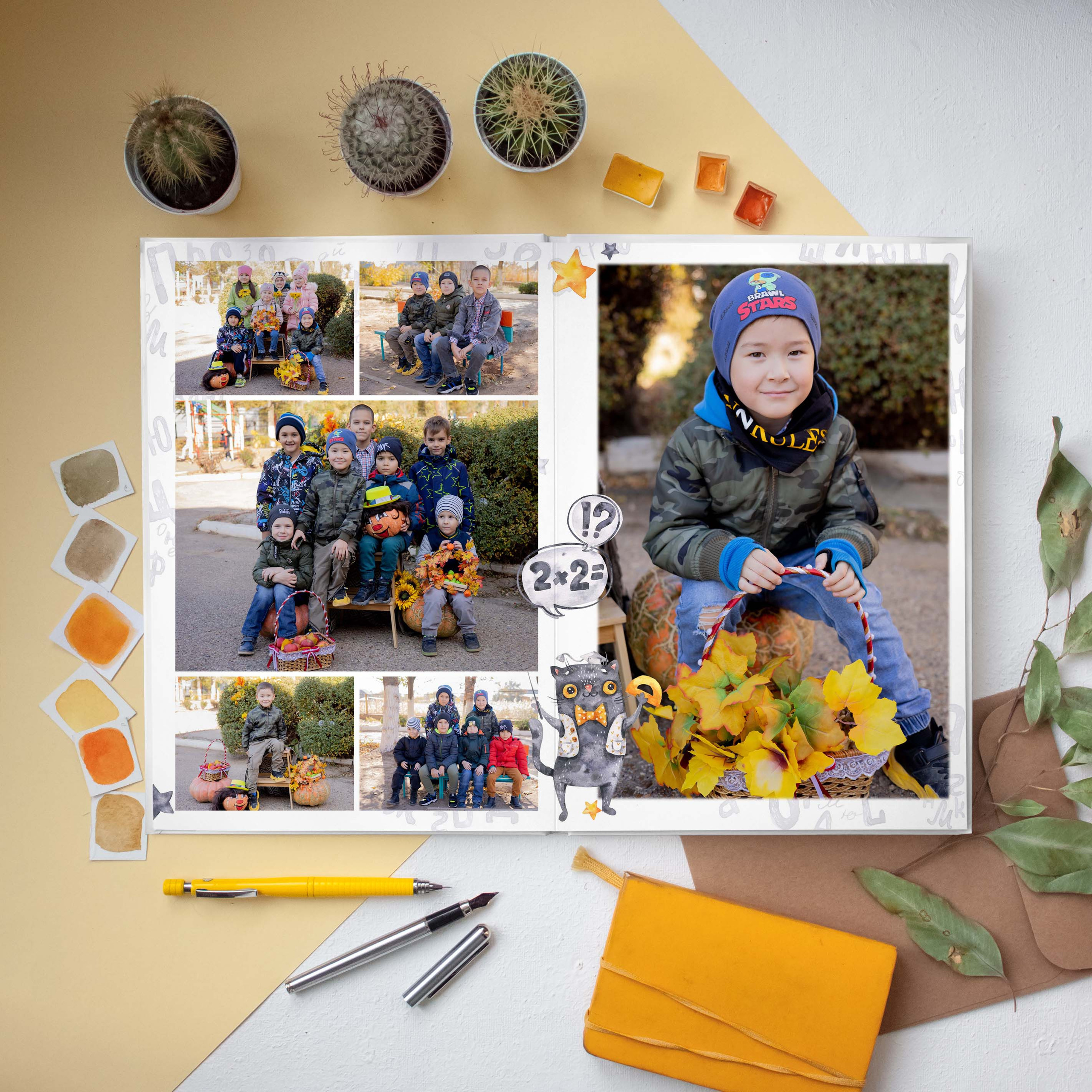 Кот ученый. Дизайнер fotokniga_ast