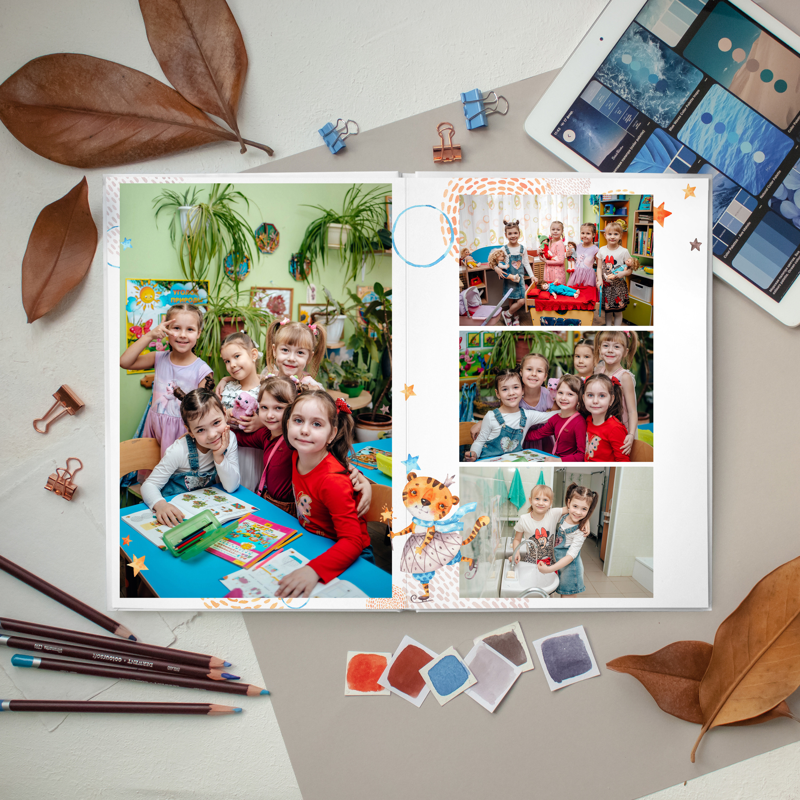 Тигрята. Дизайнер fotokniga_ast