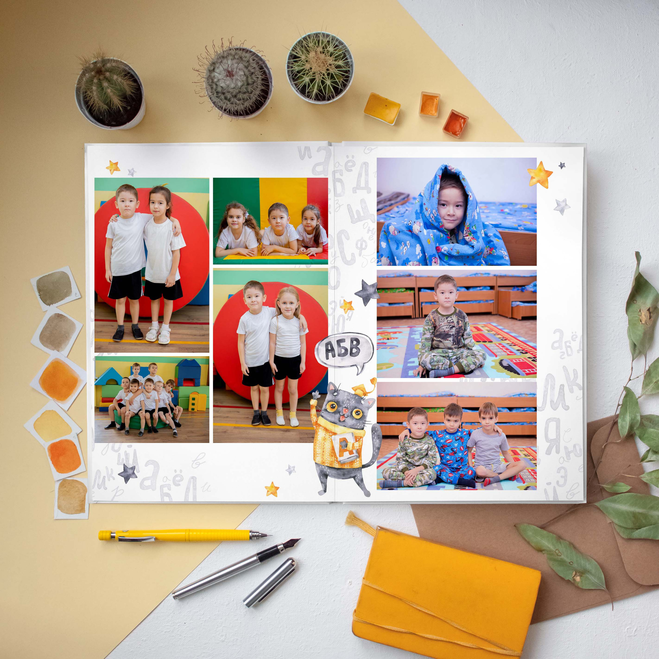 Кот ученый. Дизайнер fotokniga_ast