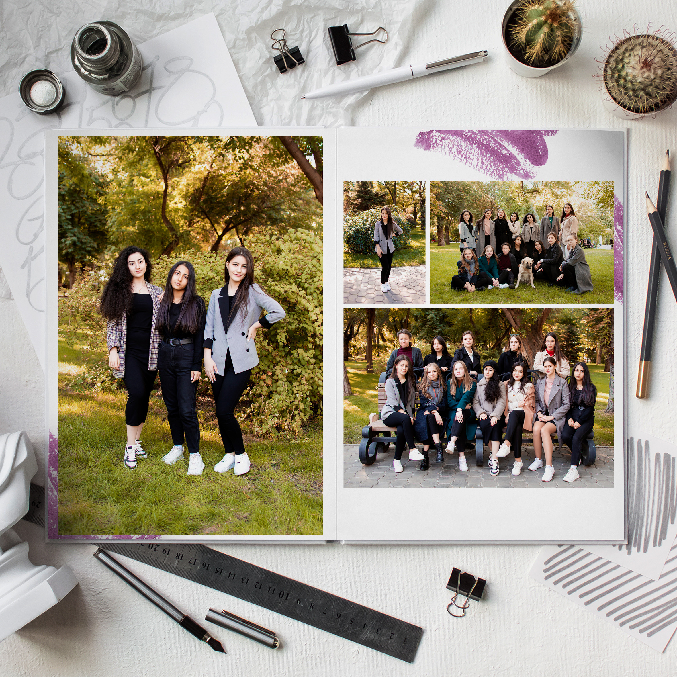 Цветной штрих. Дизайнер fotokniga_ast