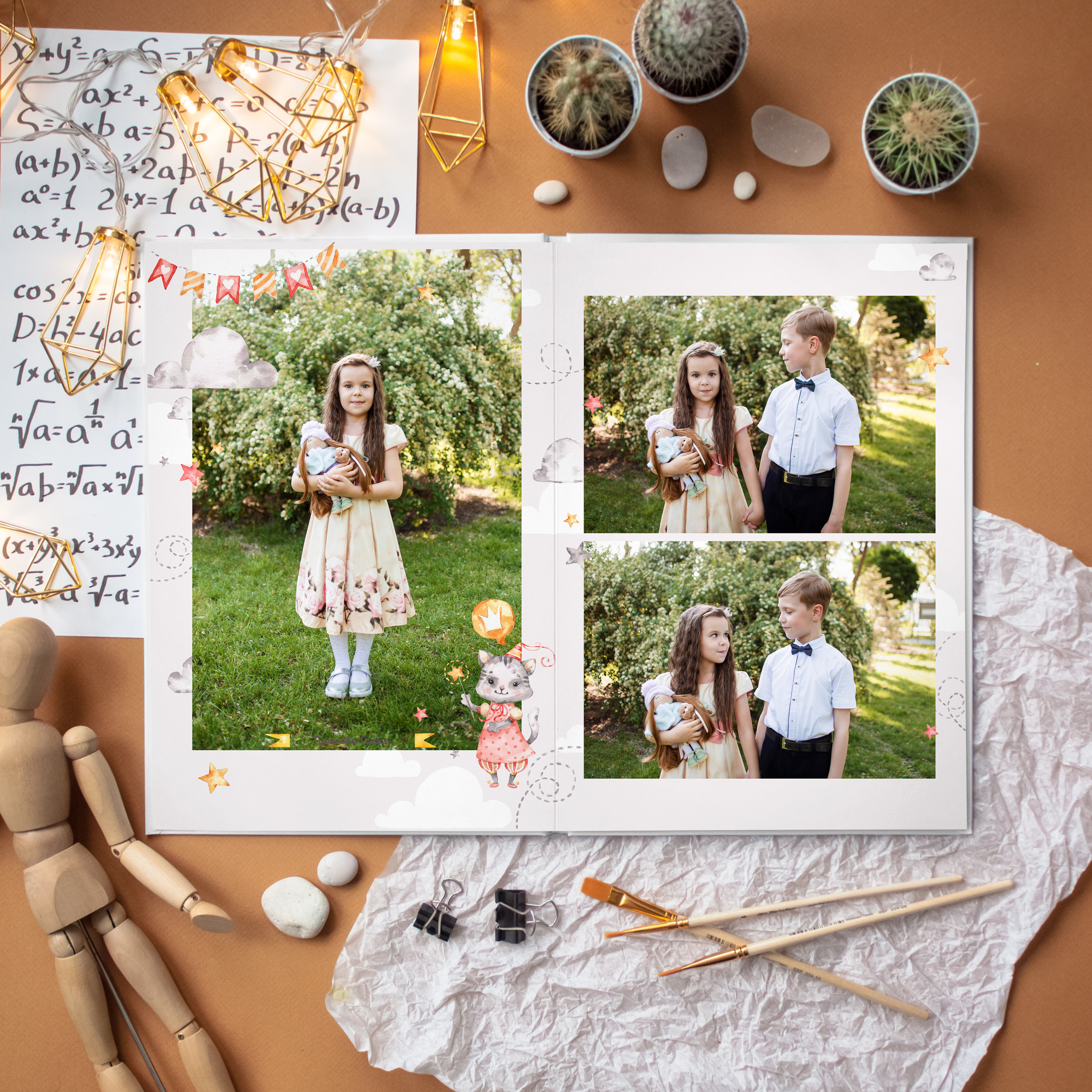 Малыши обложка портрет. Дизайнер fotokniga_ast