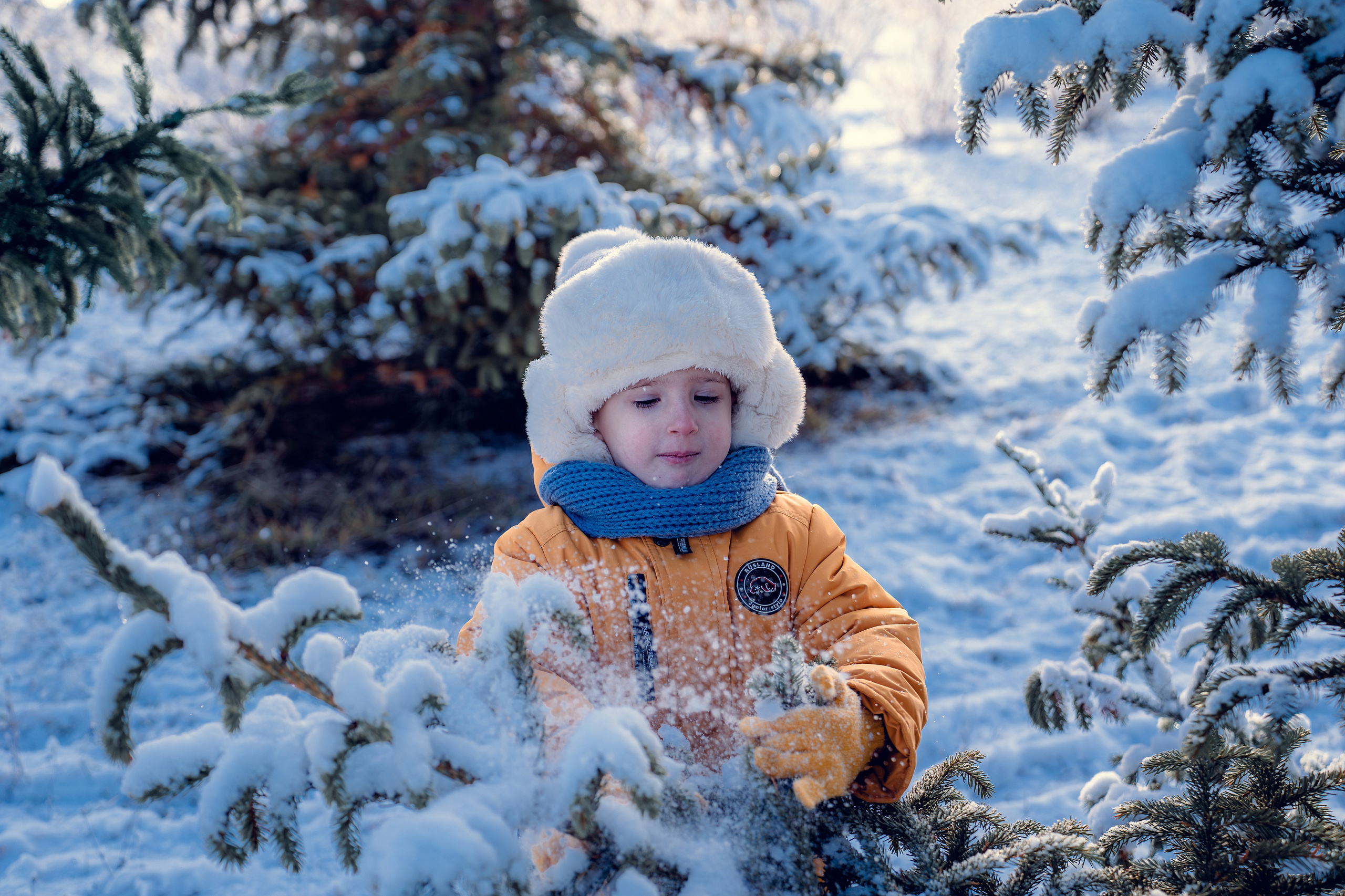 Зимняя фотосъёмка семьи. Фотограф Юлия Паськова, город Бирюч