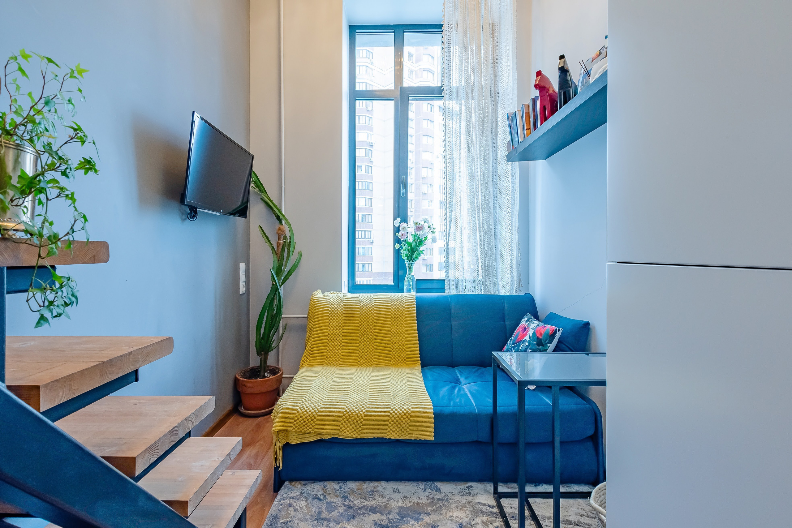 Профессиональная интерьерная фотосъемка малогабаритной студии в Москве.