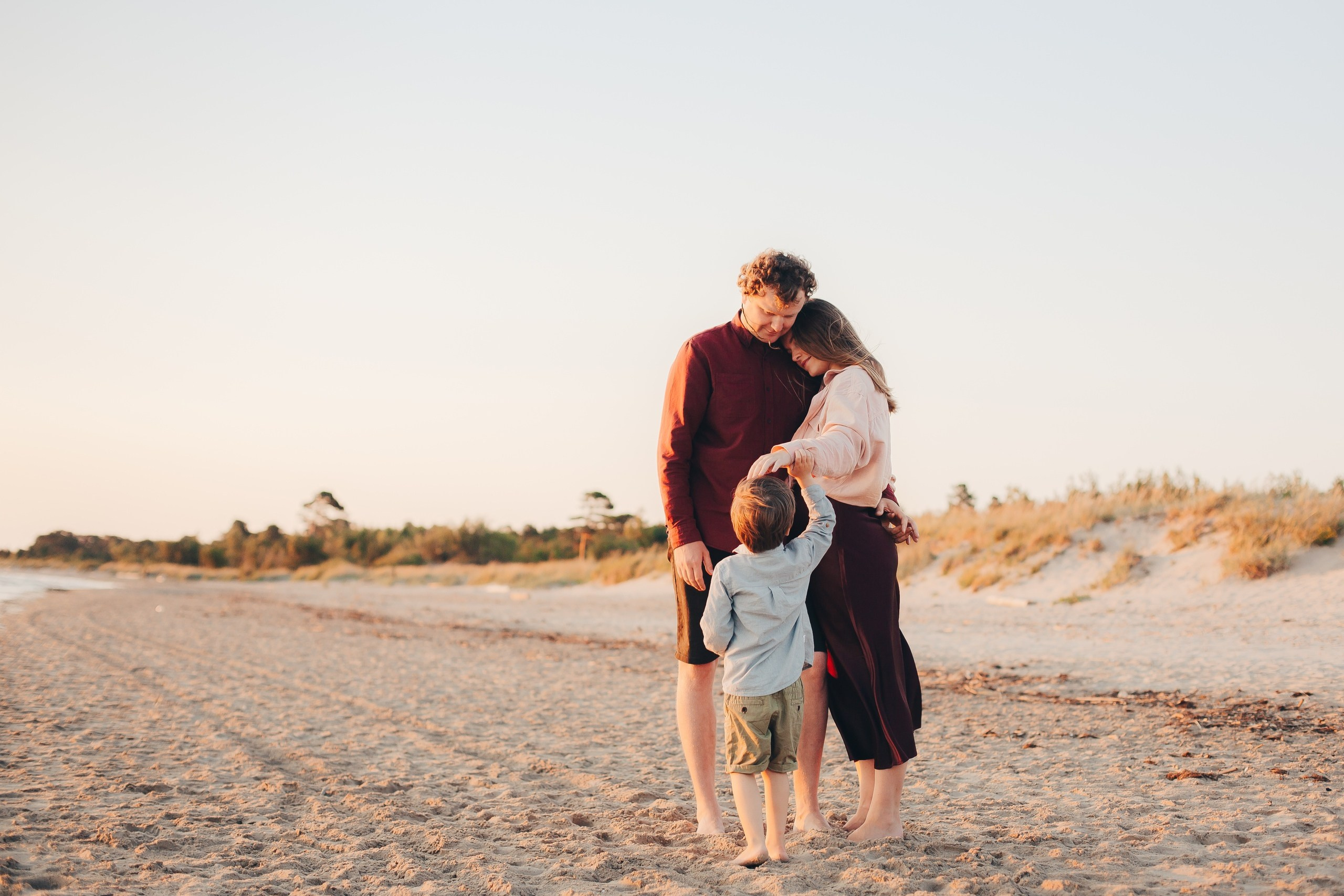 Семейная фотосессия на закате. Фотограф Евгения Мальцева, Архангельск