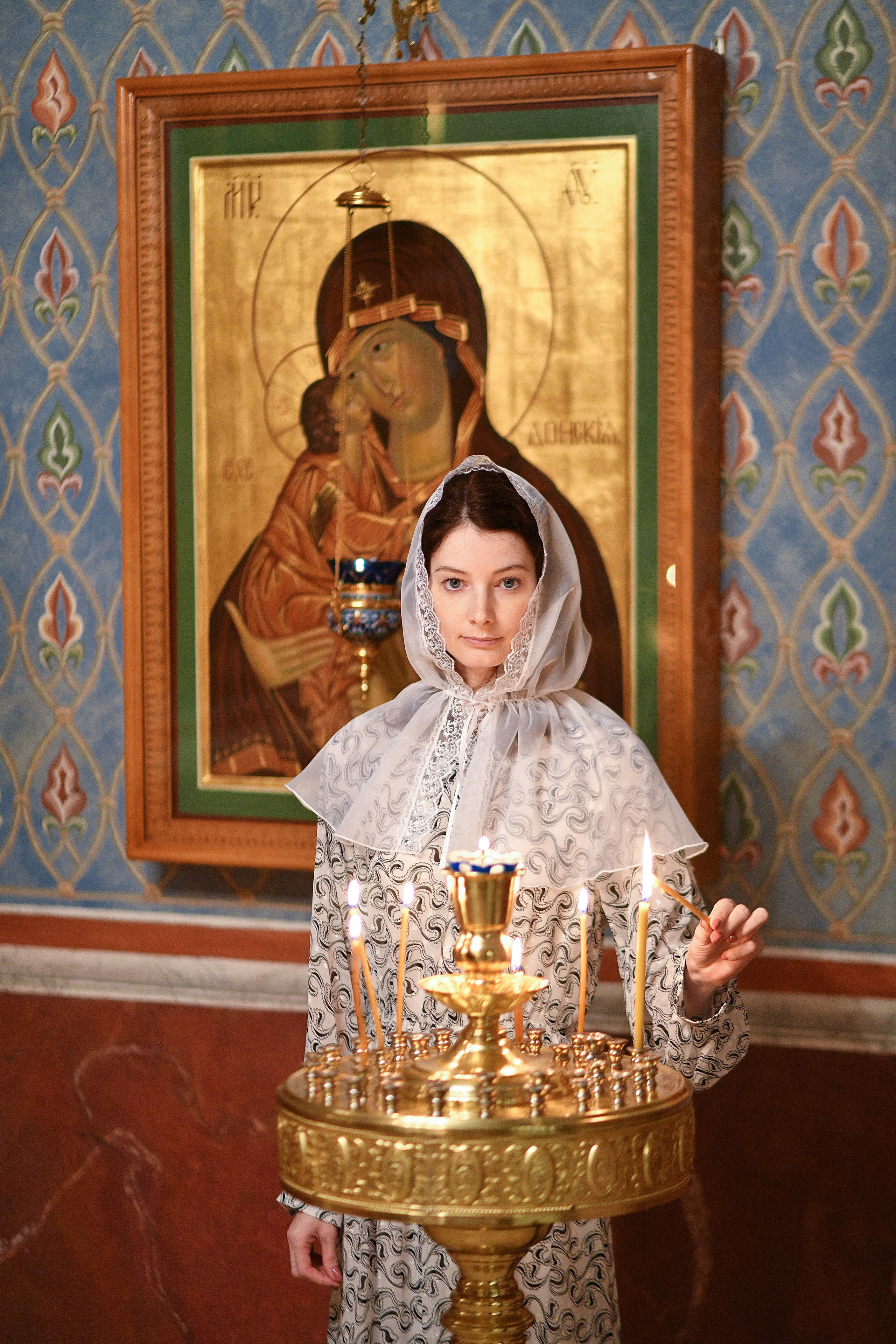 Женя в Храме Покрова Пресвятой Богородицы в Ясенево. Свадебный и портретный фотограф в Москве Галина Борисова