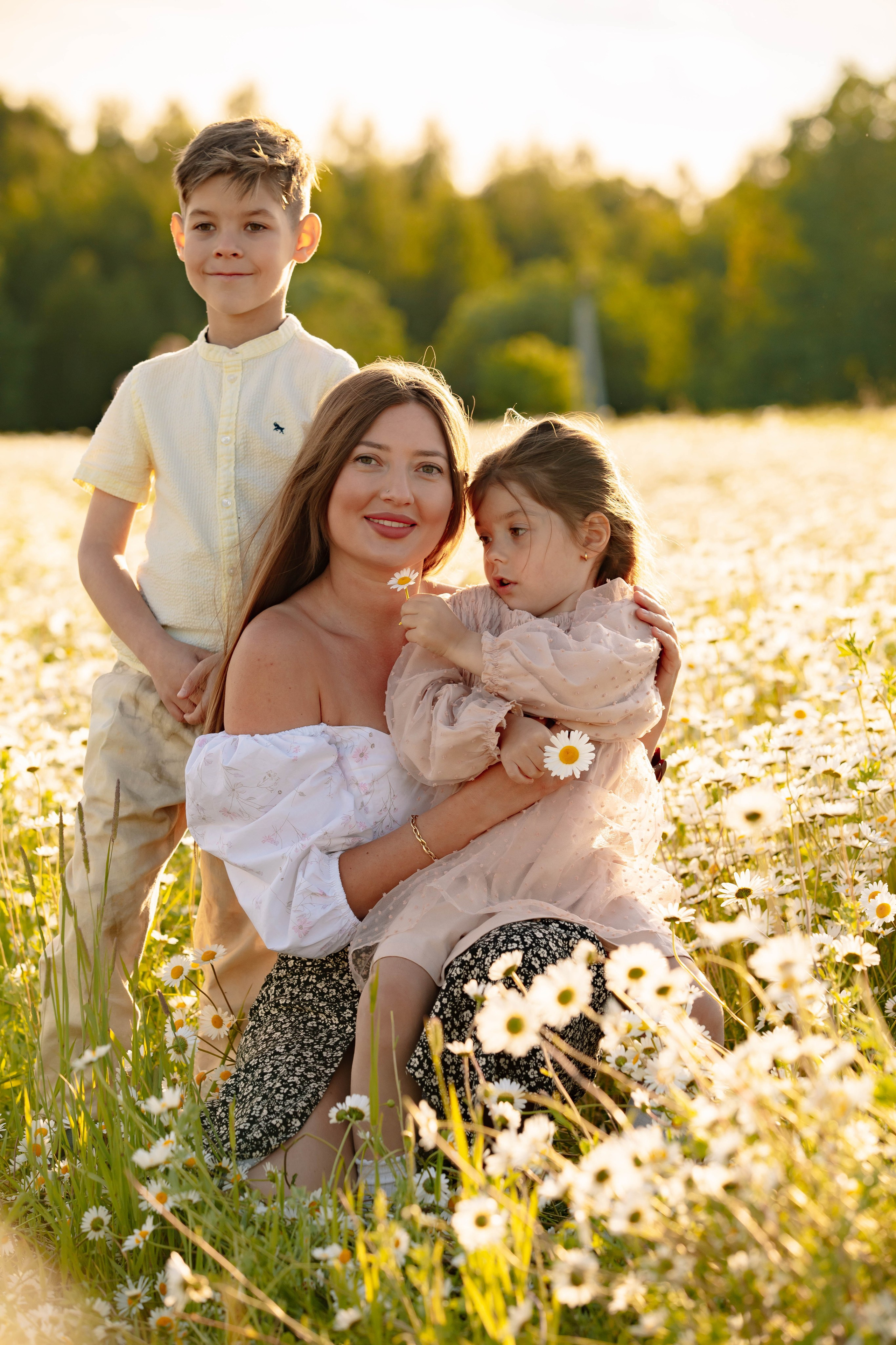 Ромашковое поле. Фотограф в Москве Яна Полосина