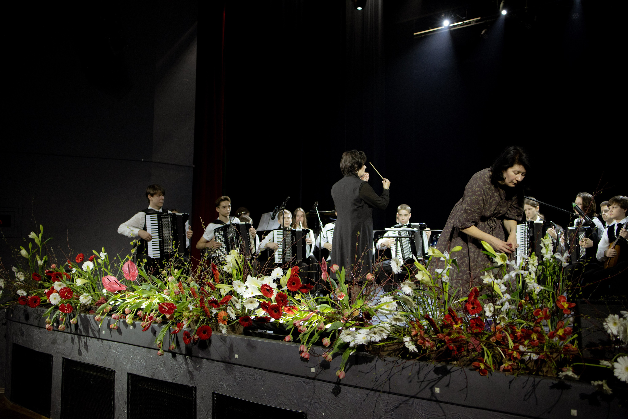 Оформление Отчетного концерта Музыкальной школы Глазунова. Оформление свадеб, декор свадеб Вера Маркова, Москва