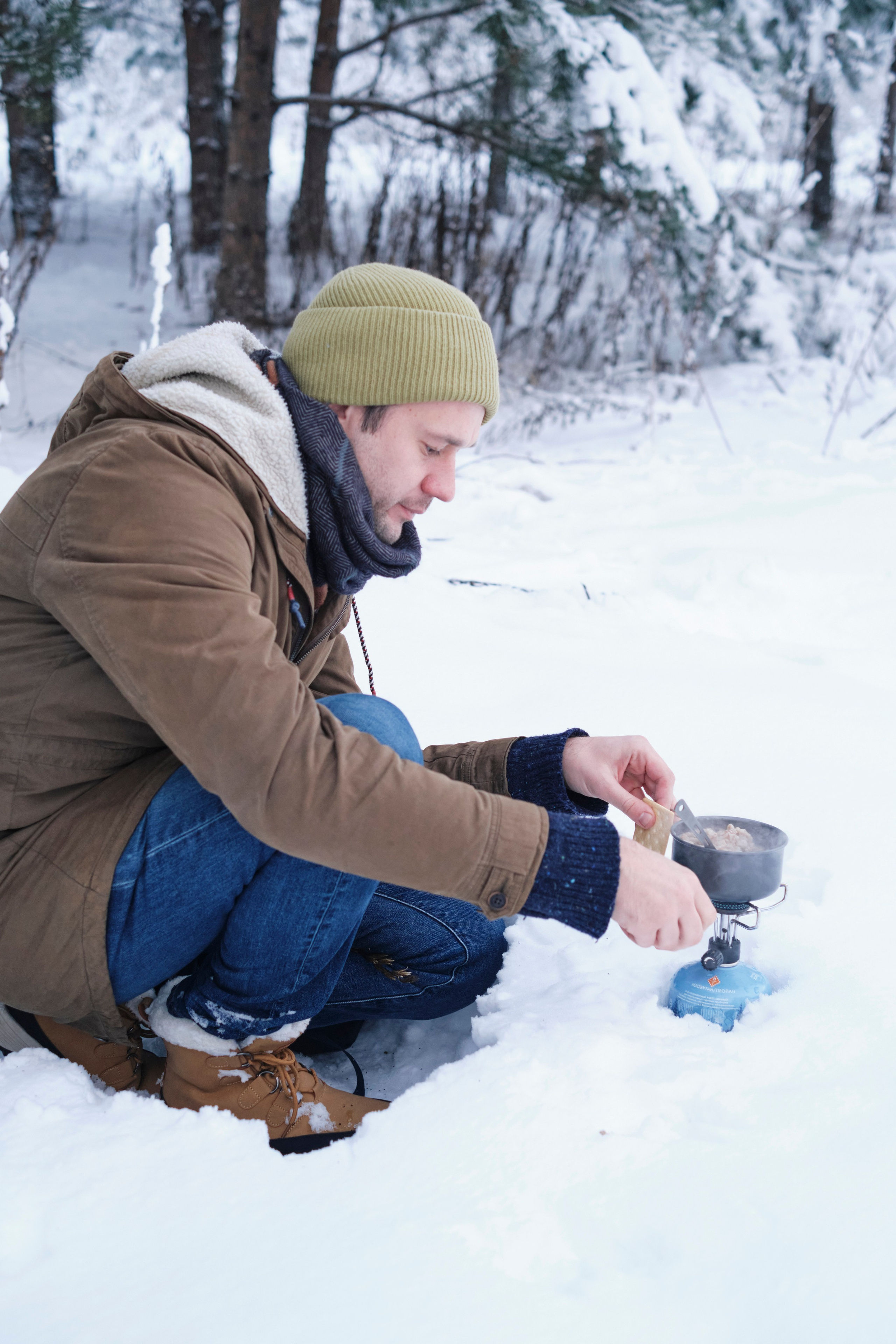 Зимняя фотосессия с вкусной едой на горелочке. Елена Павленко. Фотограф. Москва