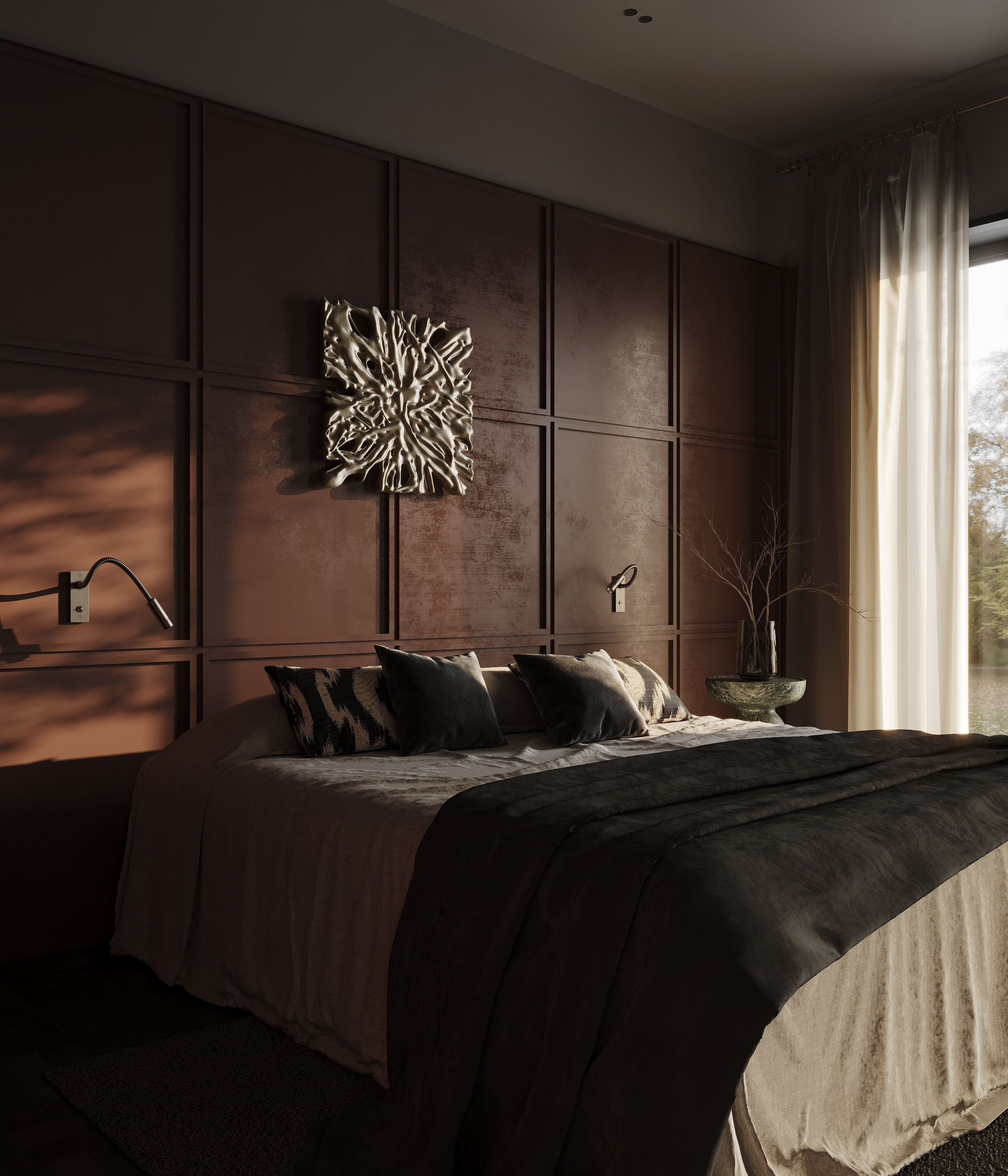 Autumn Bedroom. Середа Юлия | Визуализация